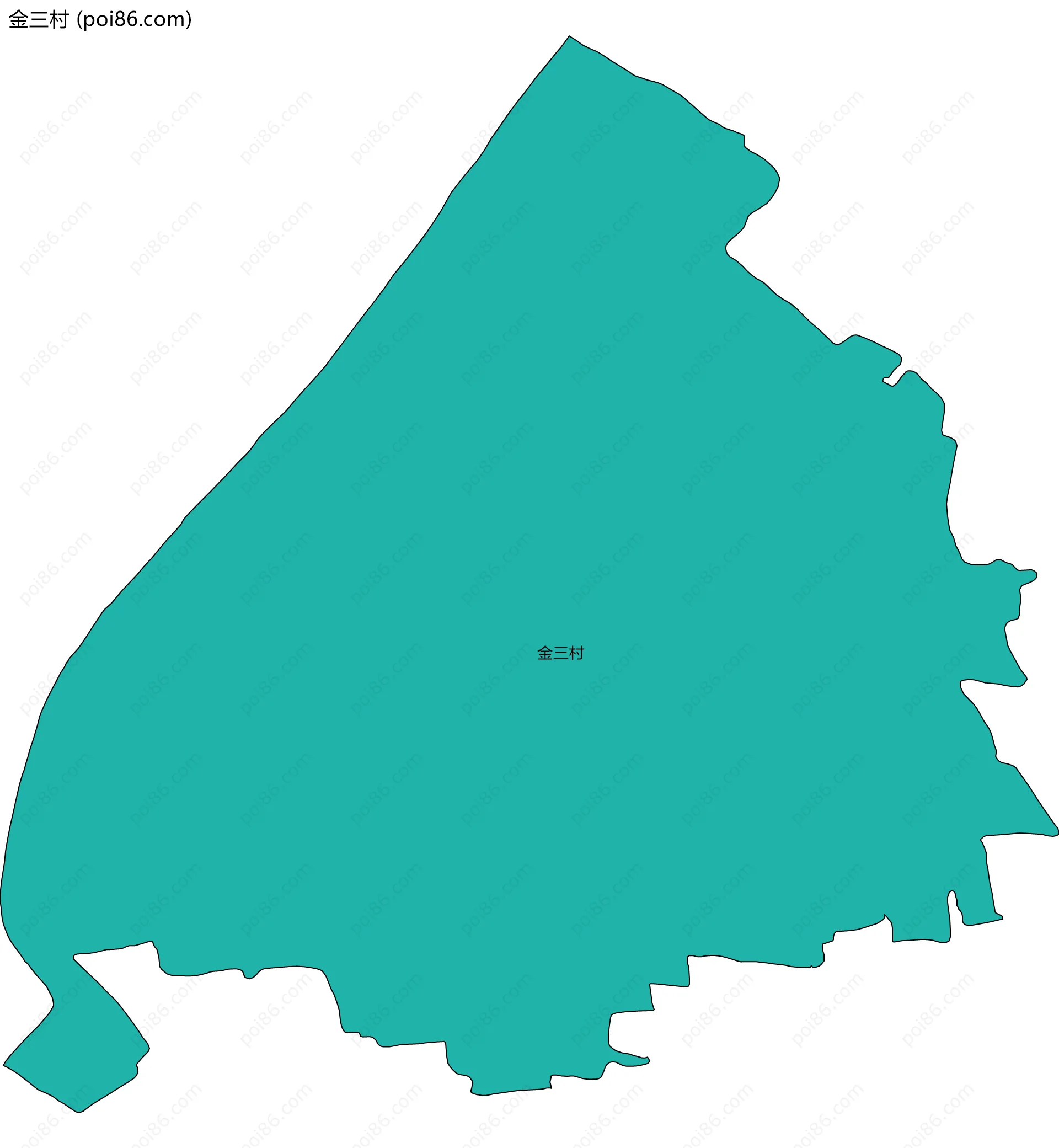 金三村边界地图