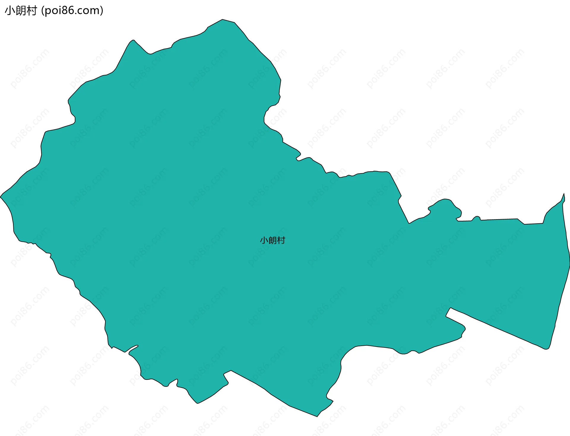 小朗村边界地图