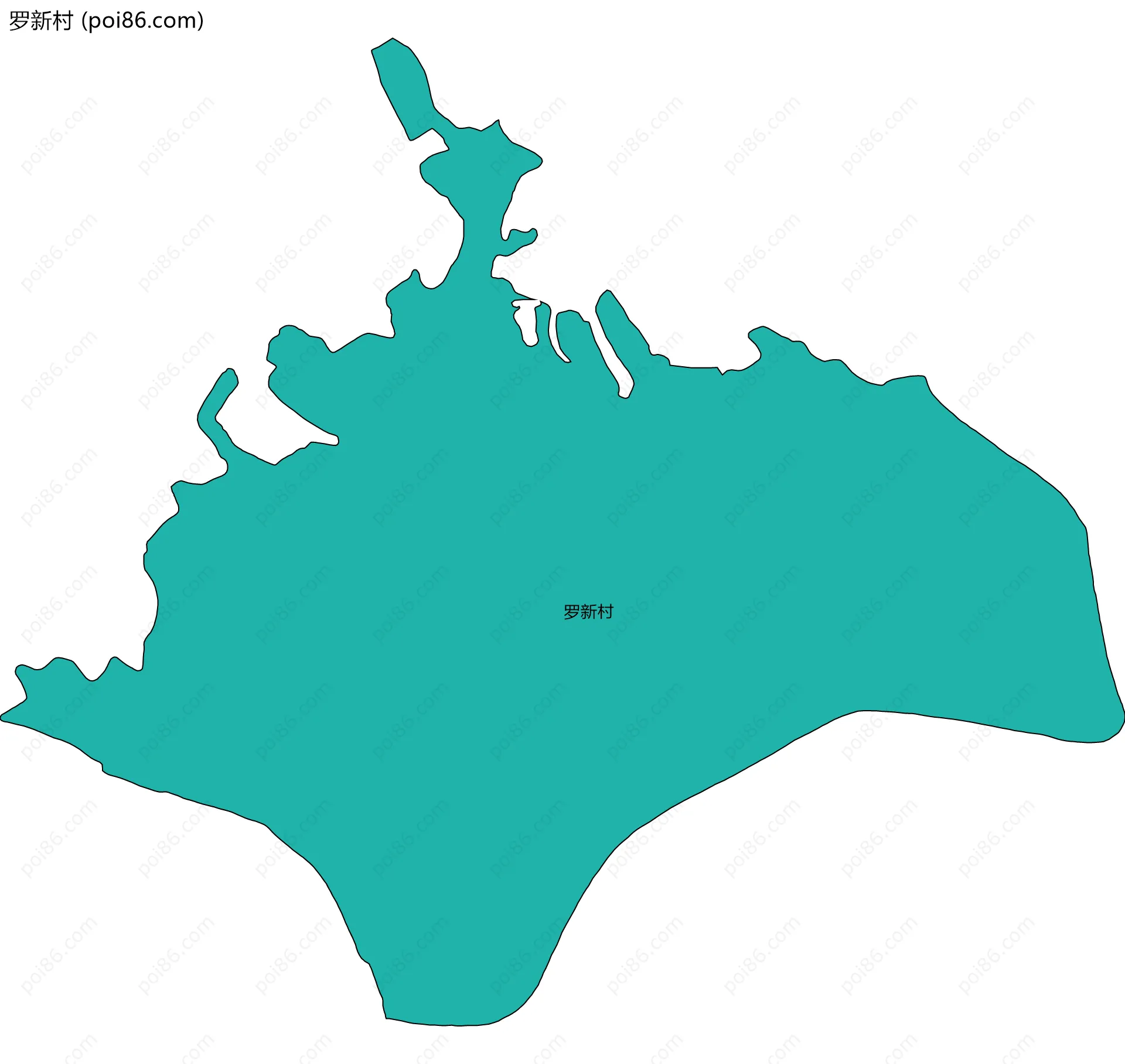 罗新村边界地图