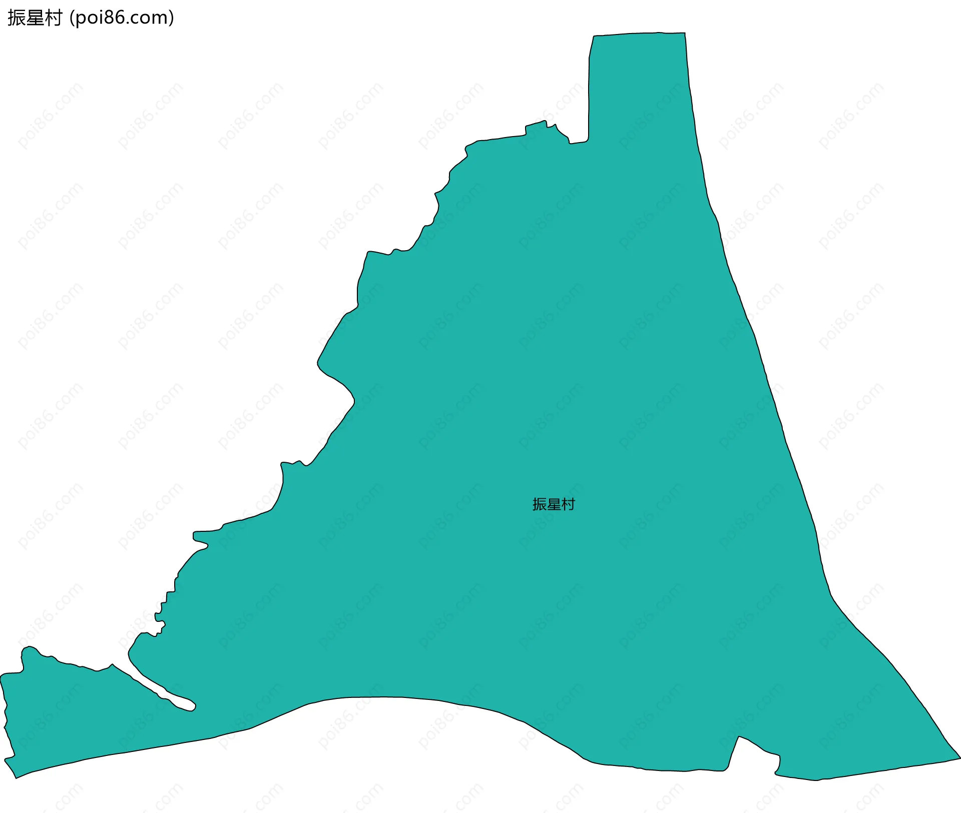 振星村边界地图