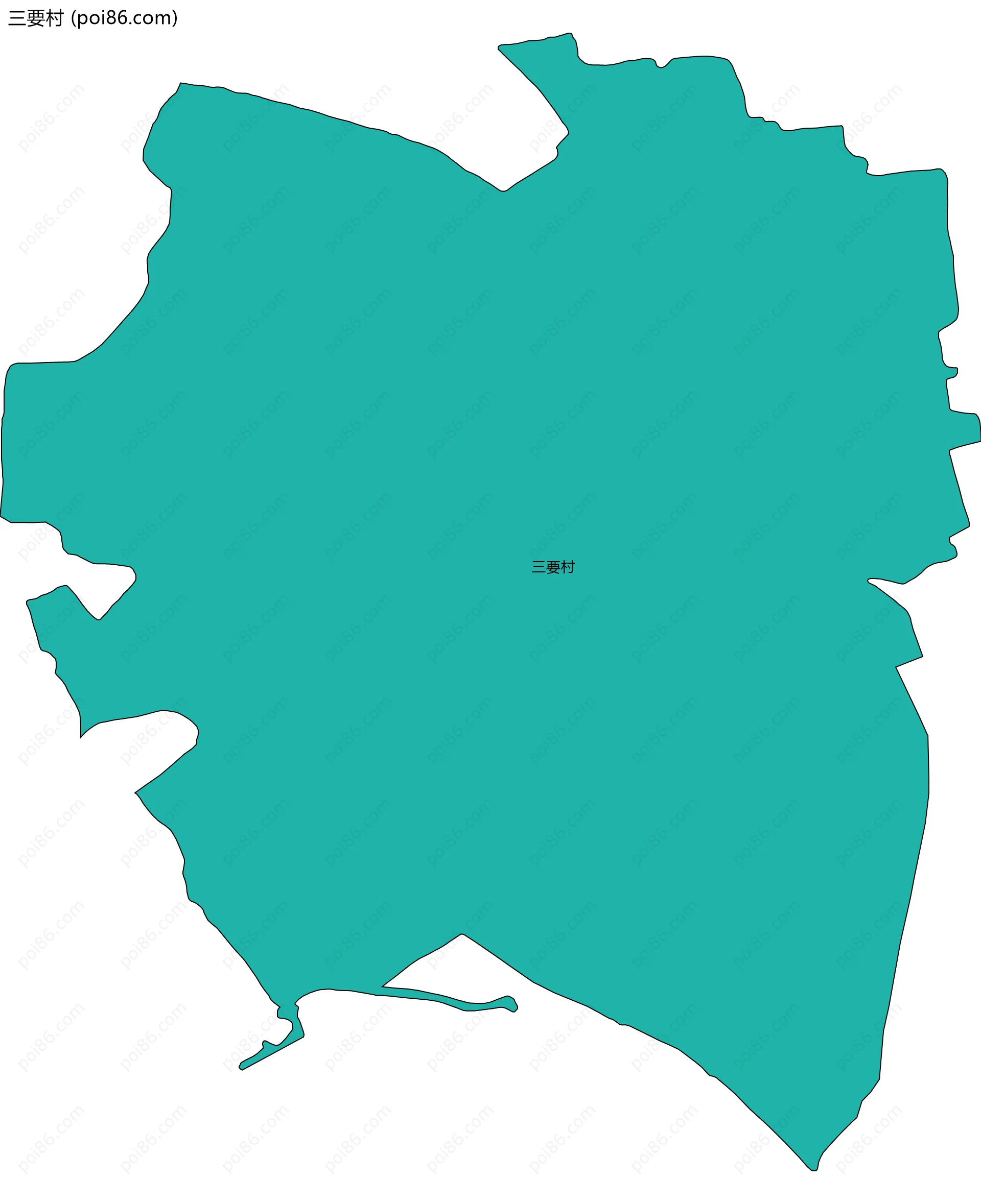 三要村边界地图
