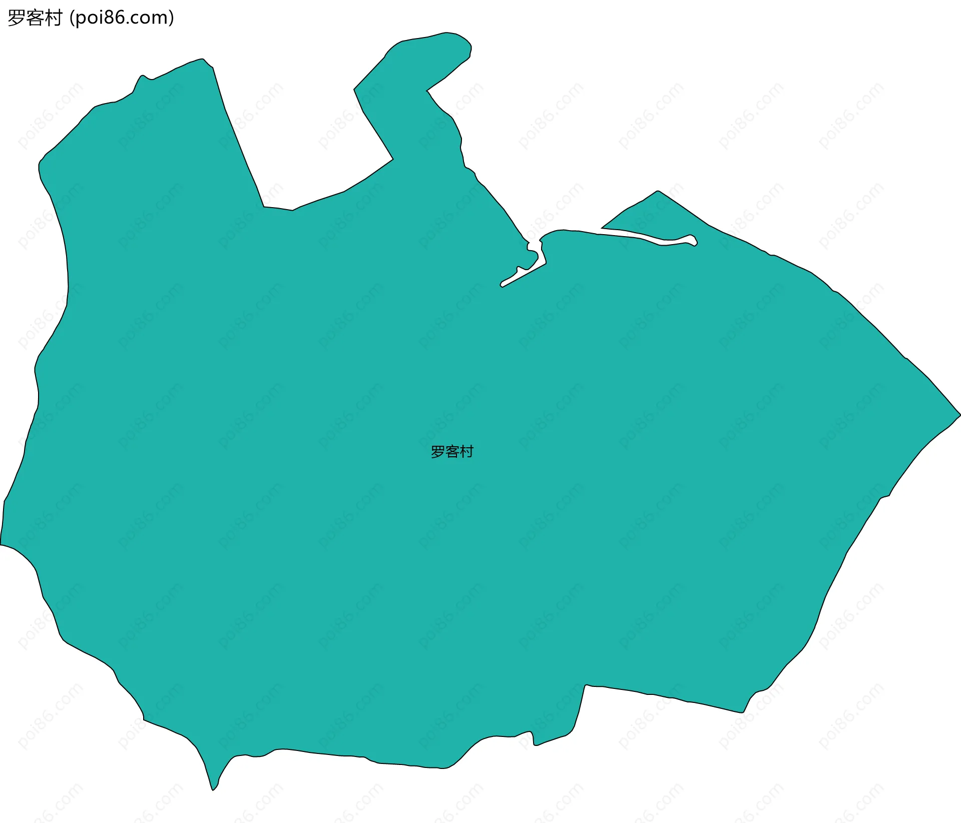 罗客村边界地图