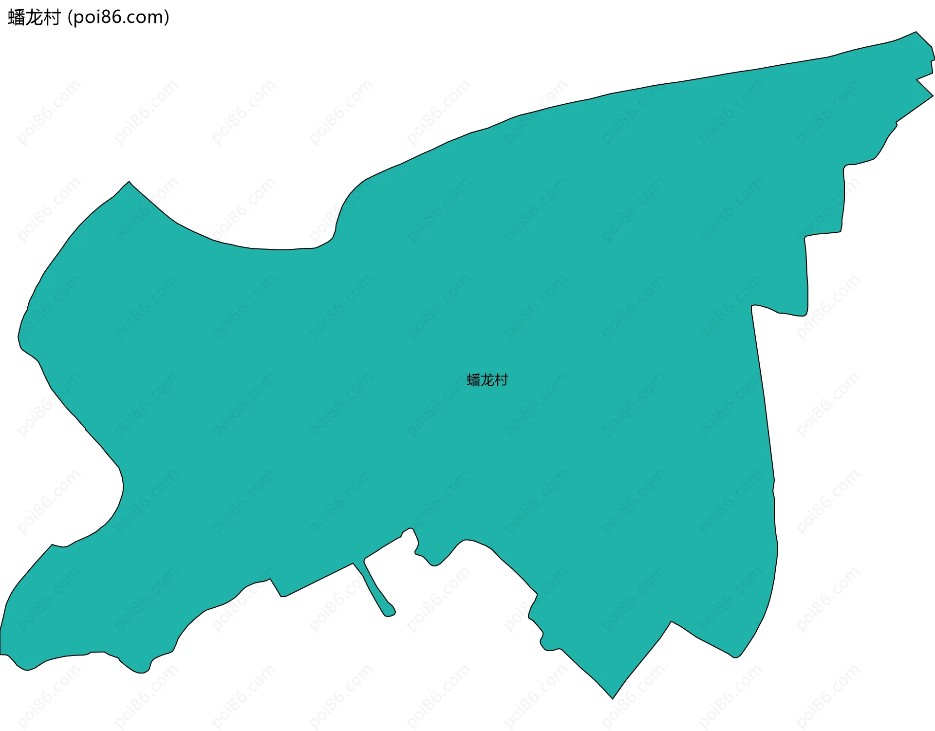 蟠龙村边界地图