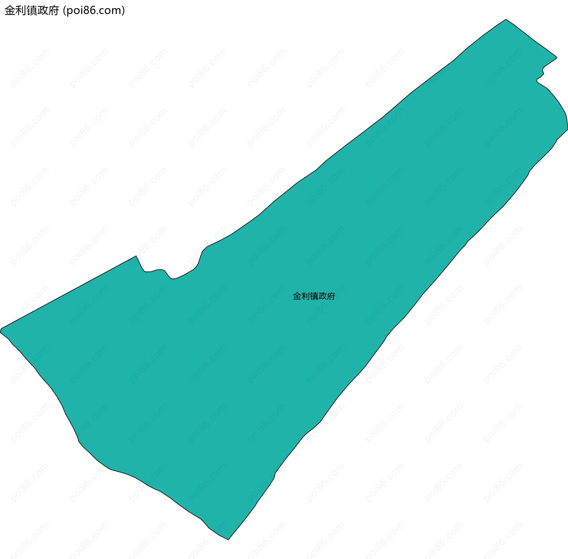 金利镇政府边界地图