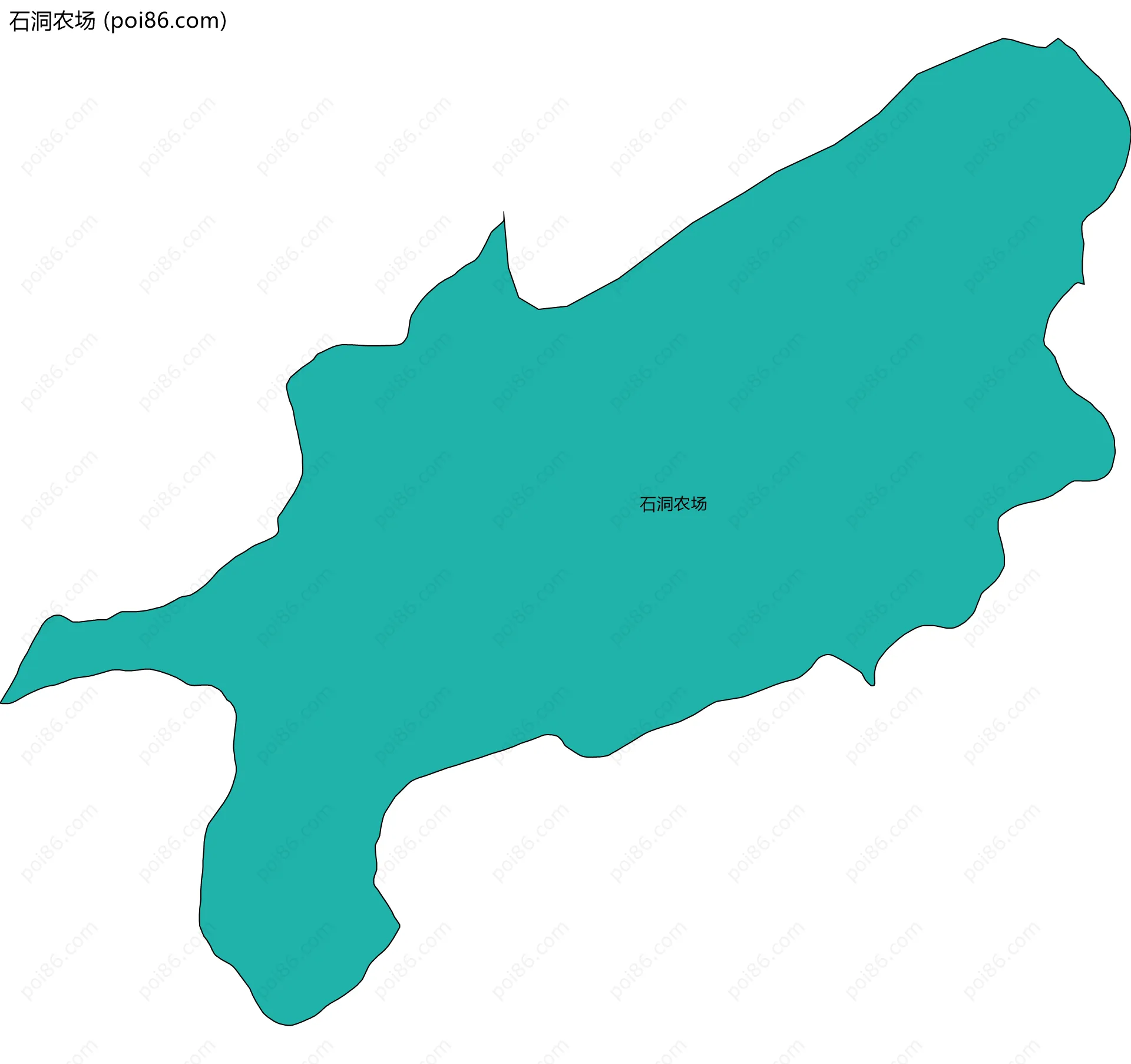 石洞农场边界地图