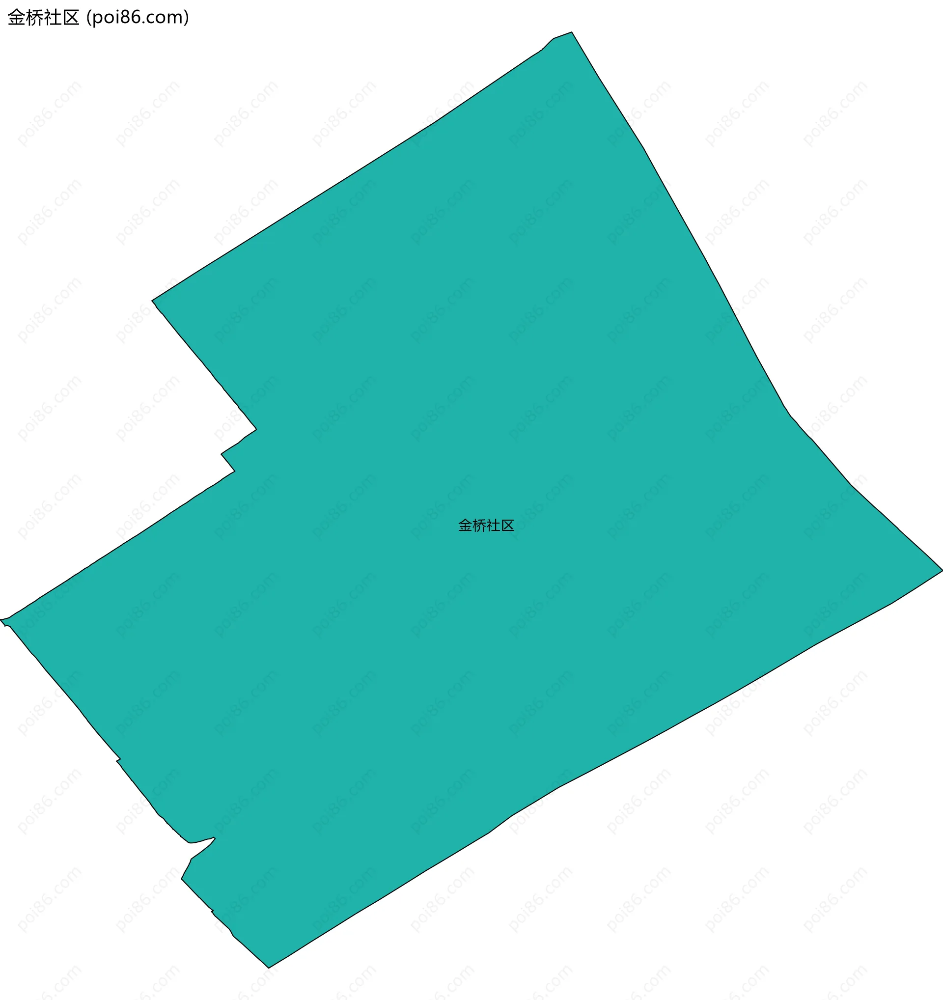 金桥社区边界地图