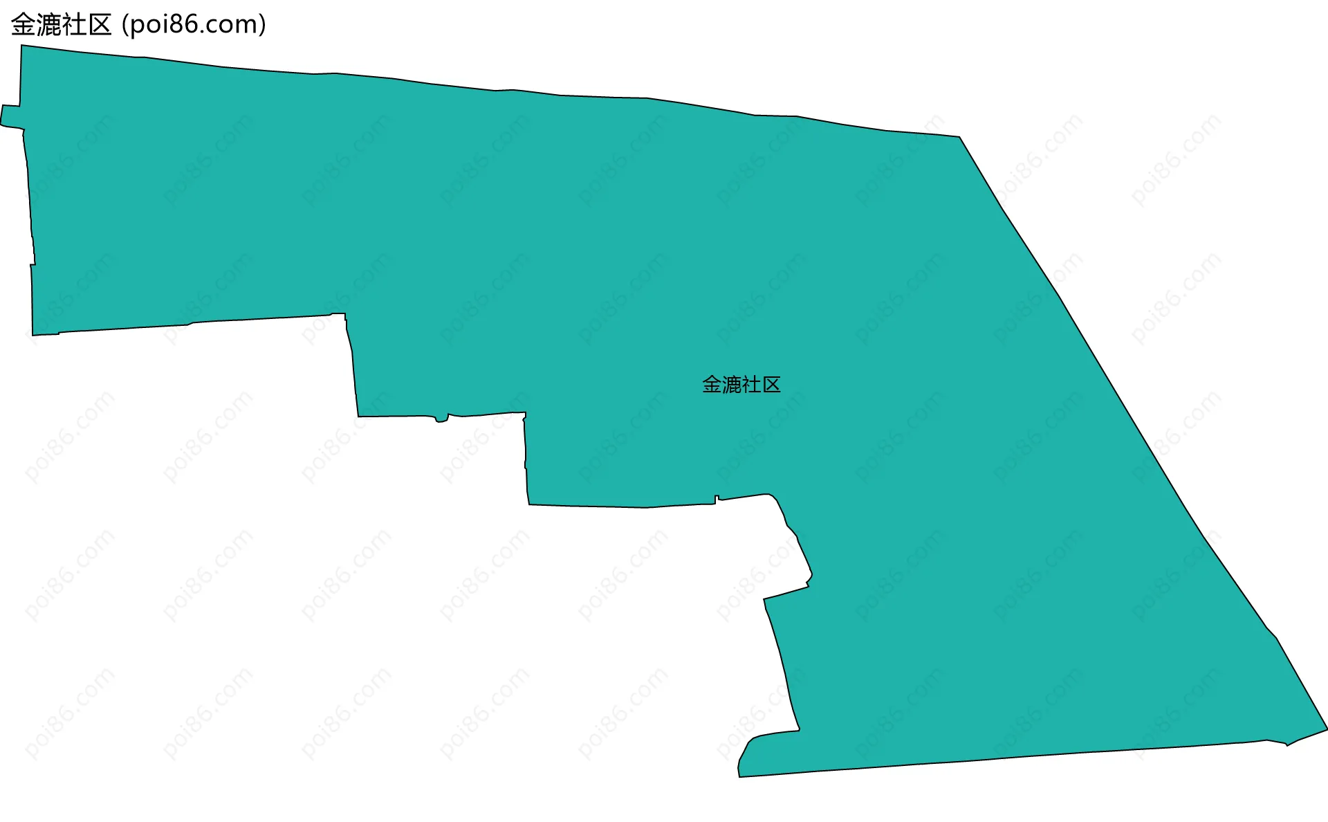 金漉社区边界地图