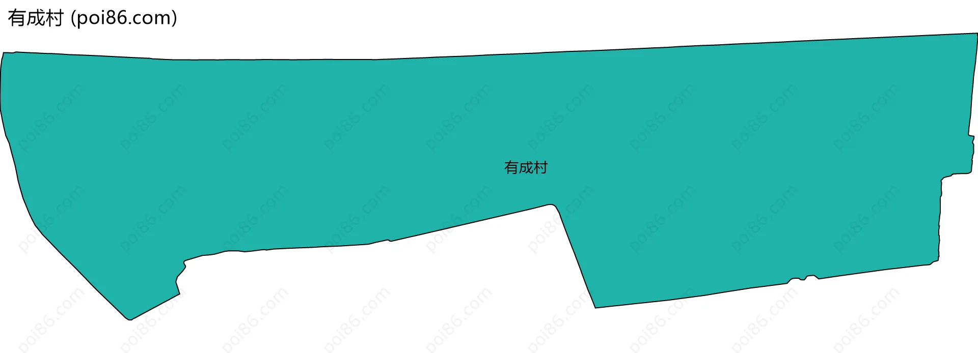 有成村边界地图