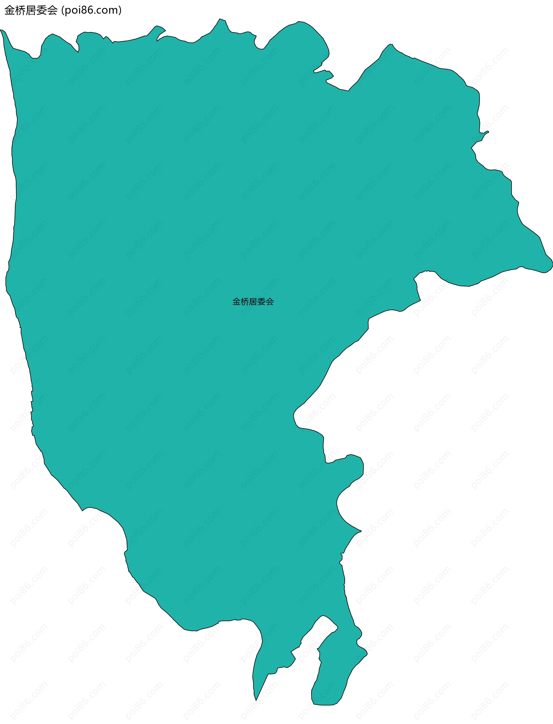 金桥居委会边界地图