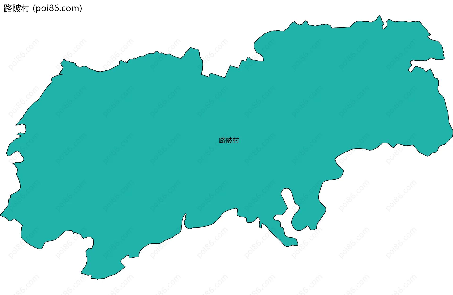 路陂村边界地图