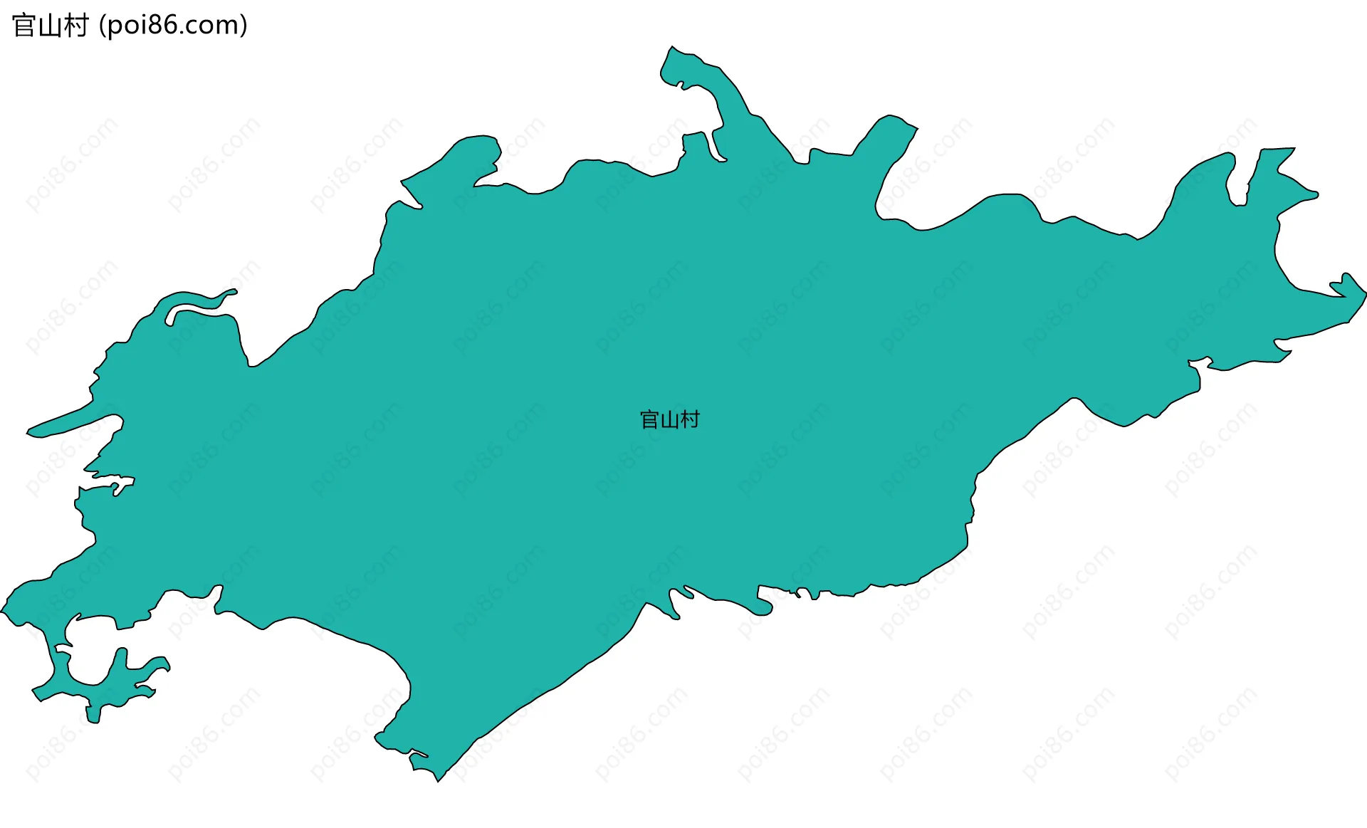 官山村边界地图