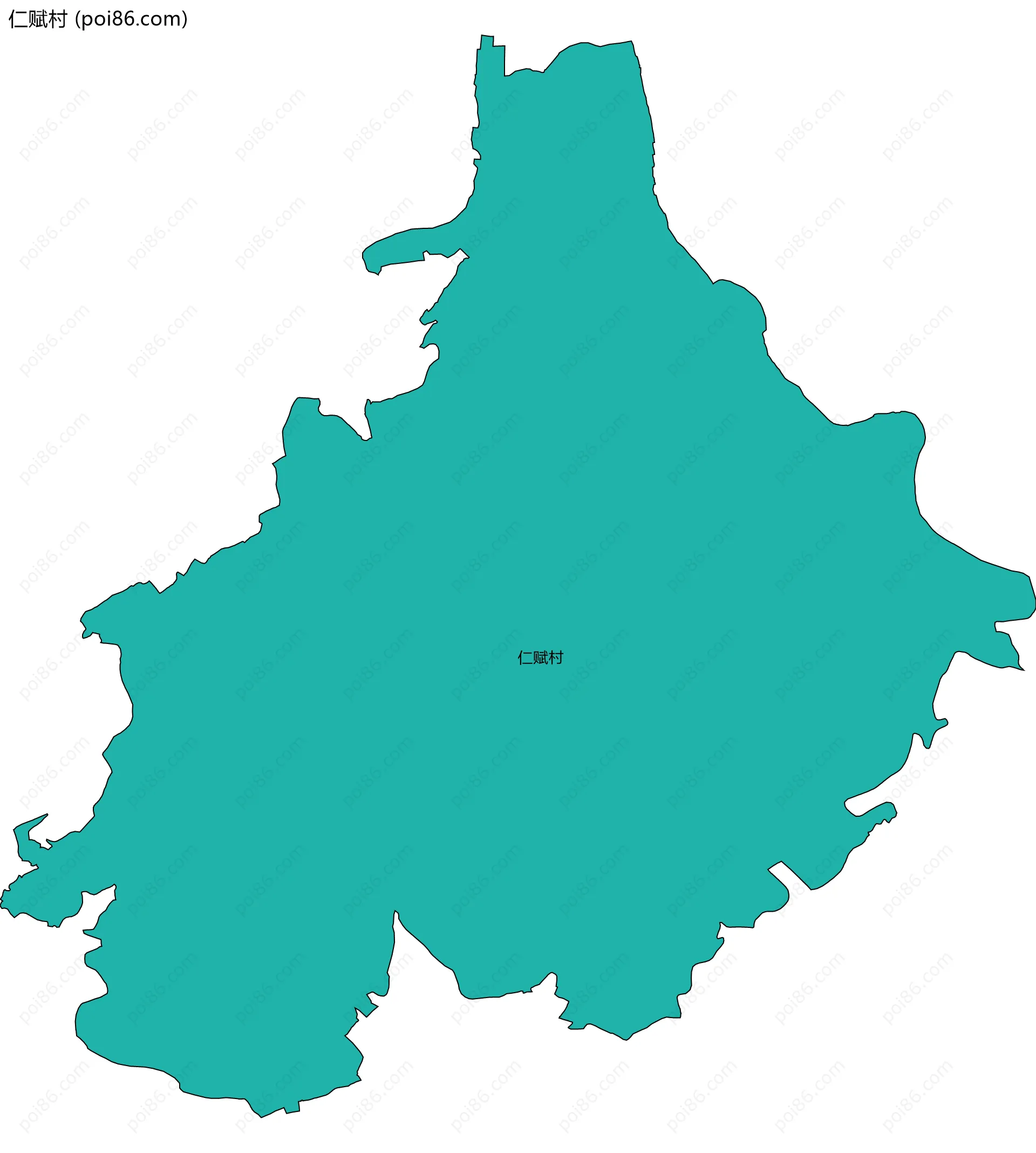 仁赋村边界地图