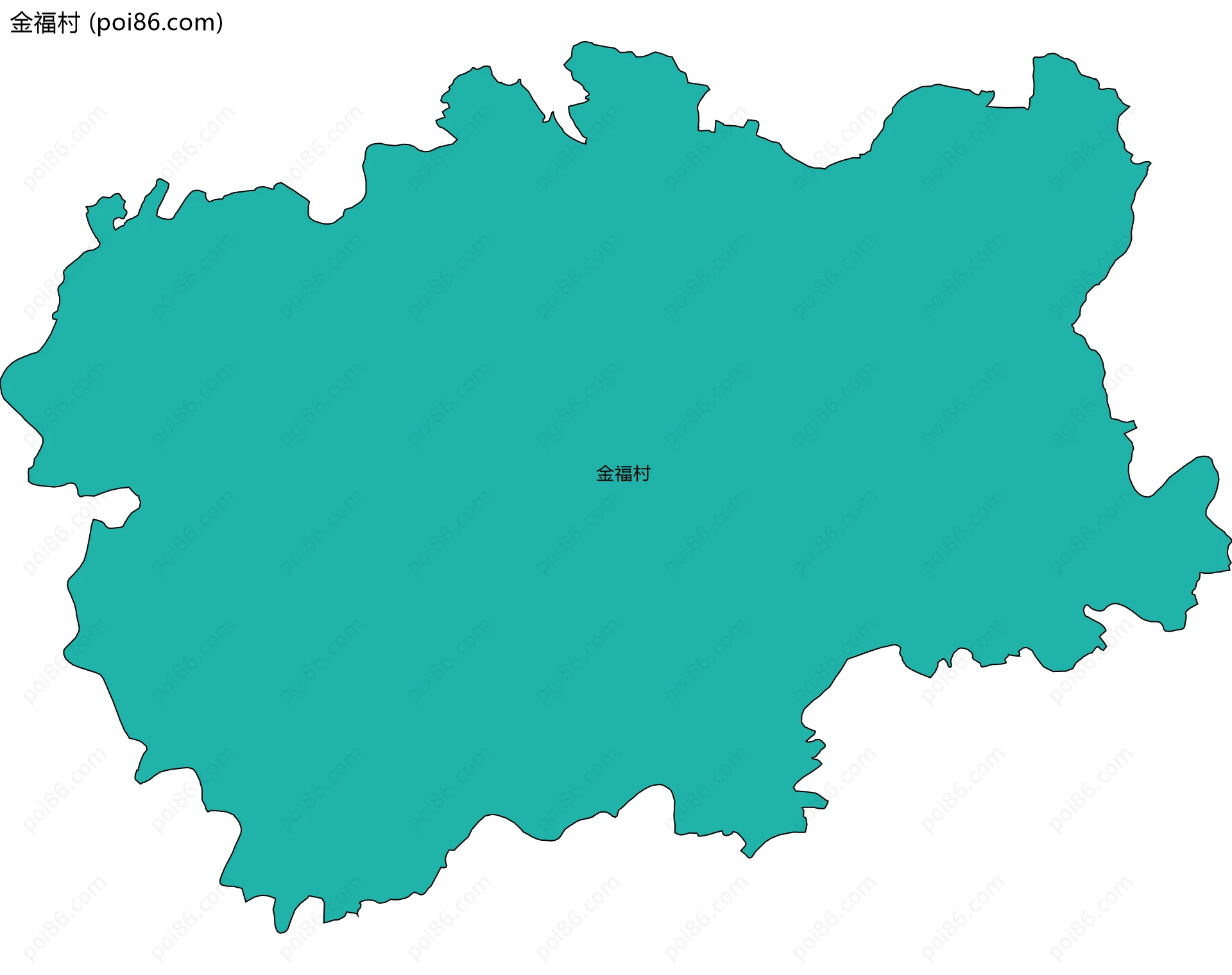 金福村边界地图