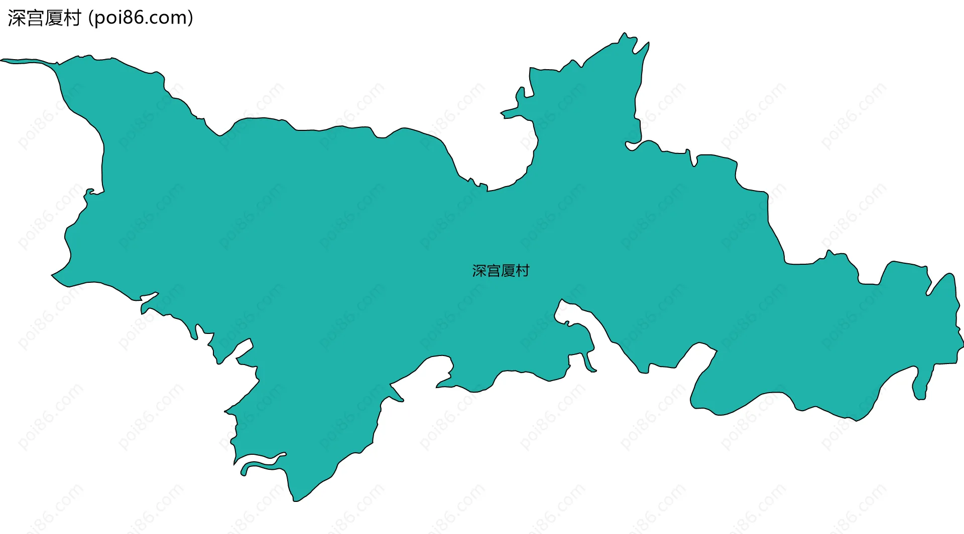 深宫厦村边界地图
