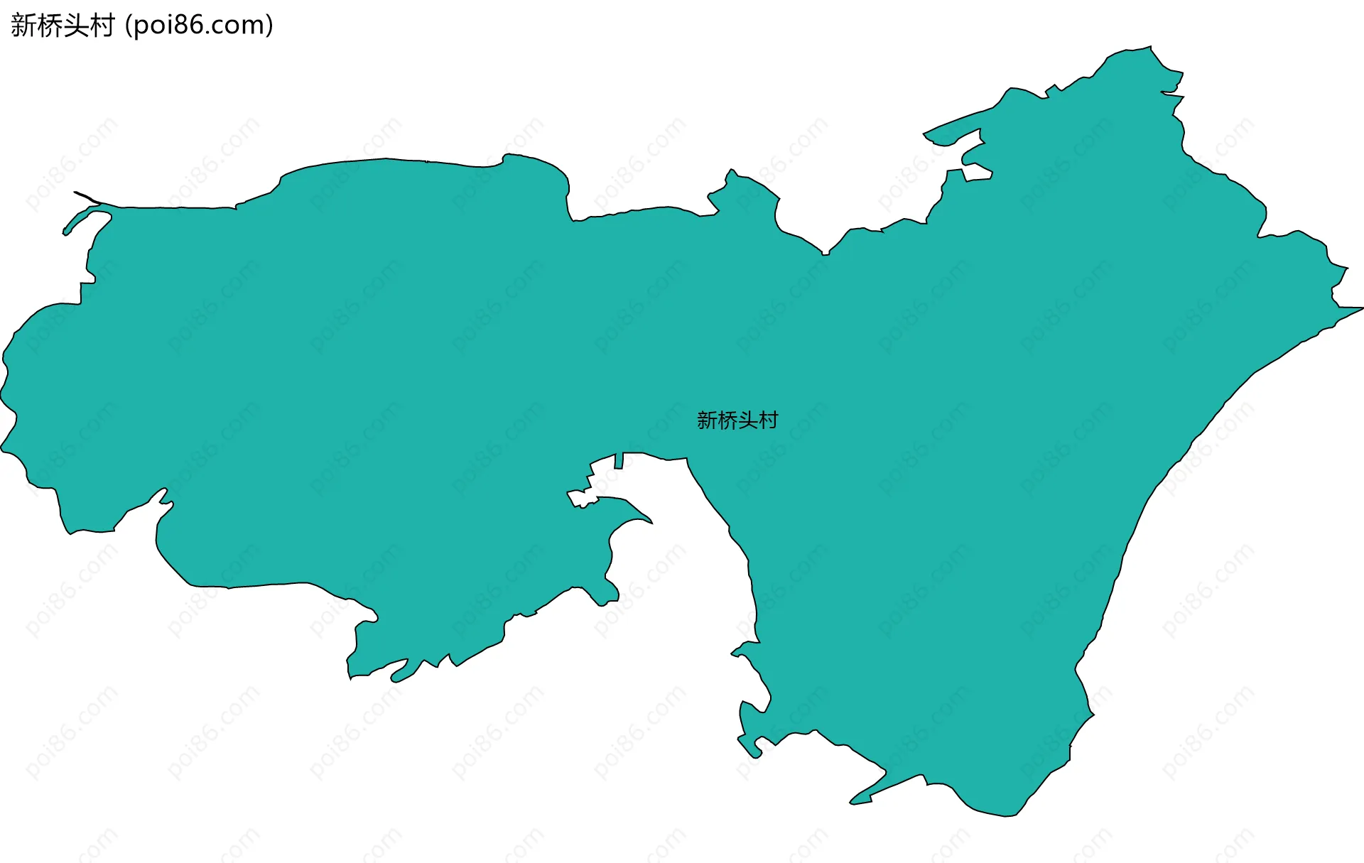 新桥头村边界地图