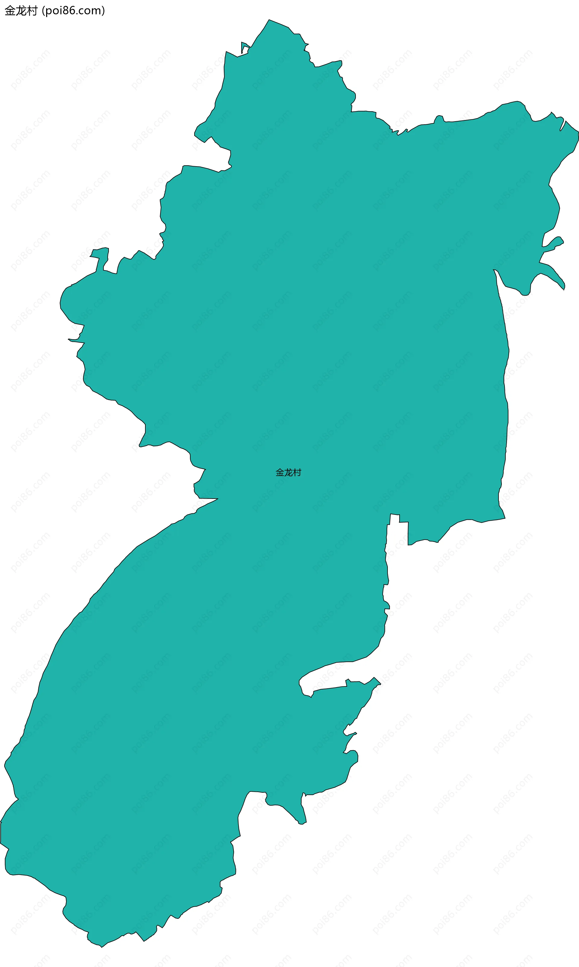 金龙村边界地图