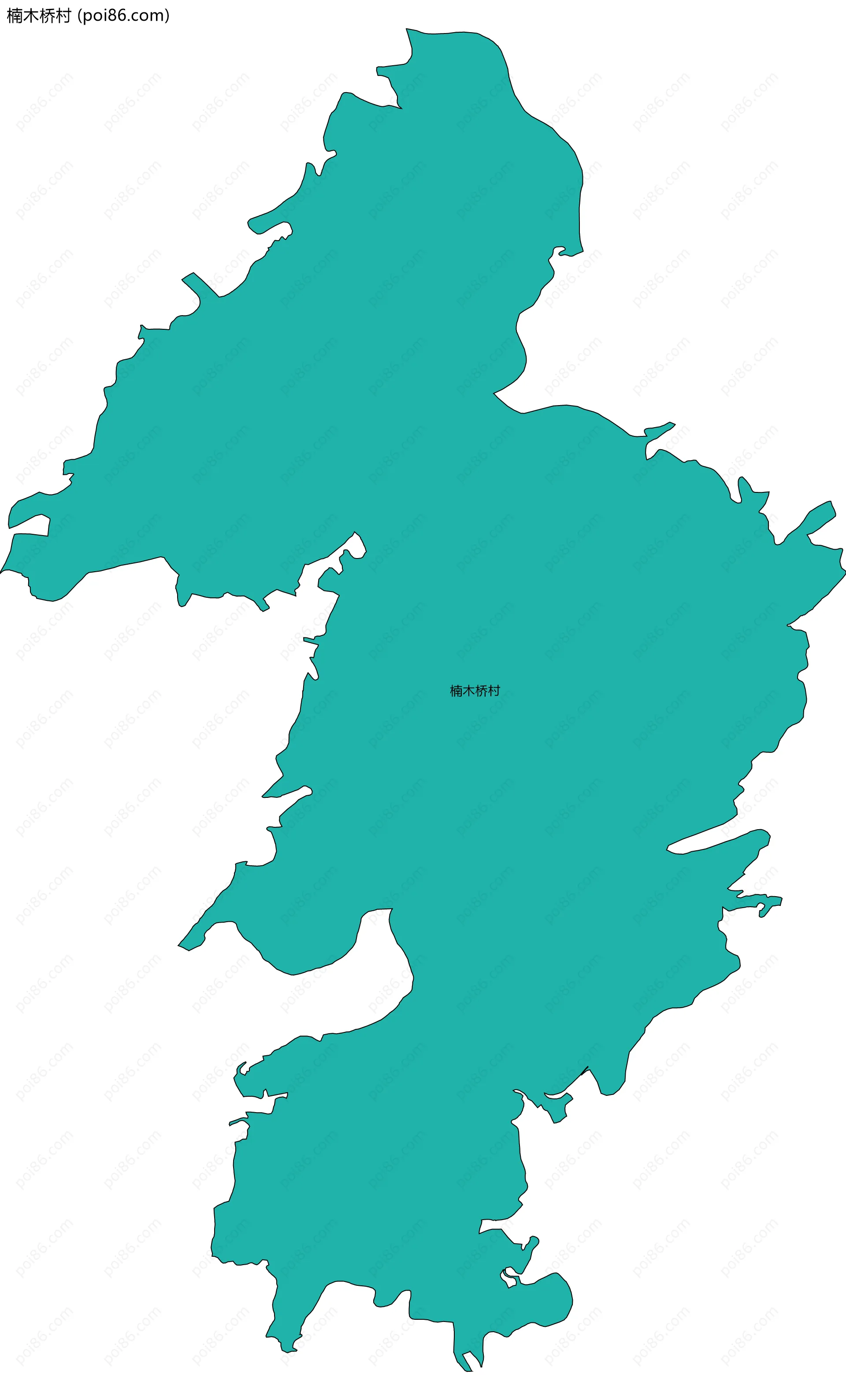 楠木桥村边界地图