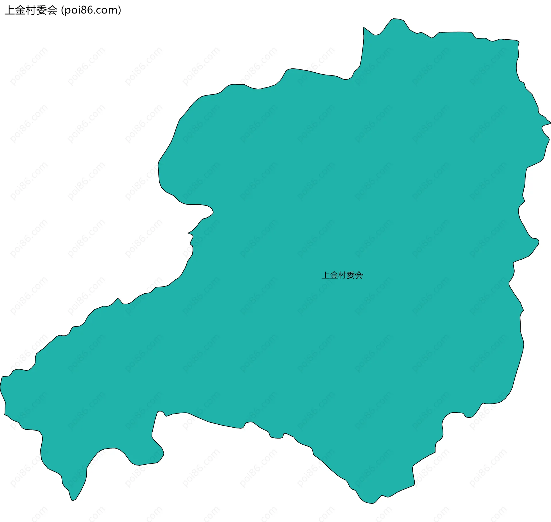 上金村委会边界地图