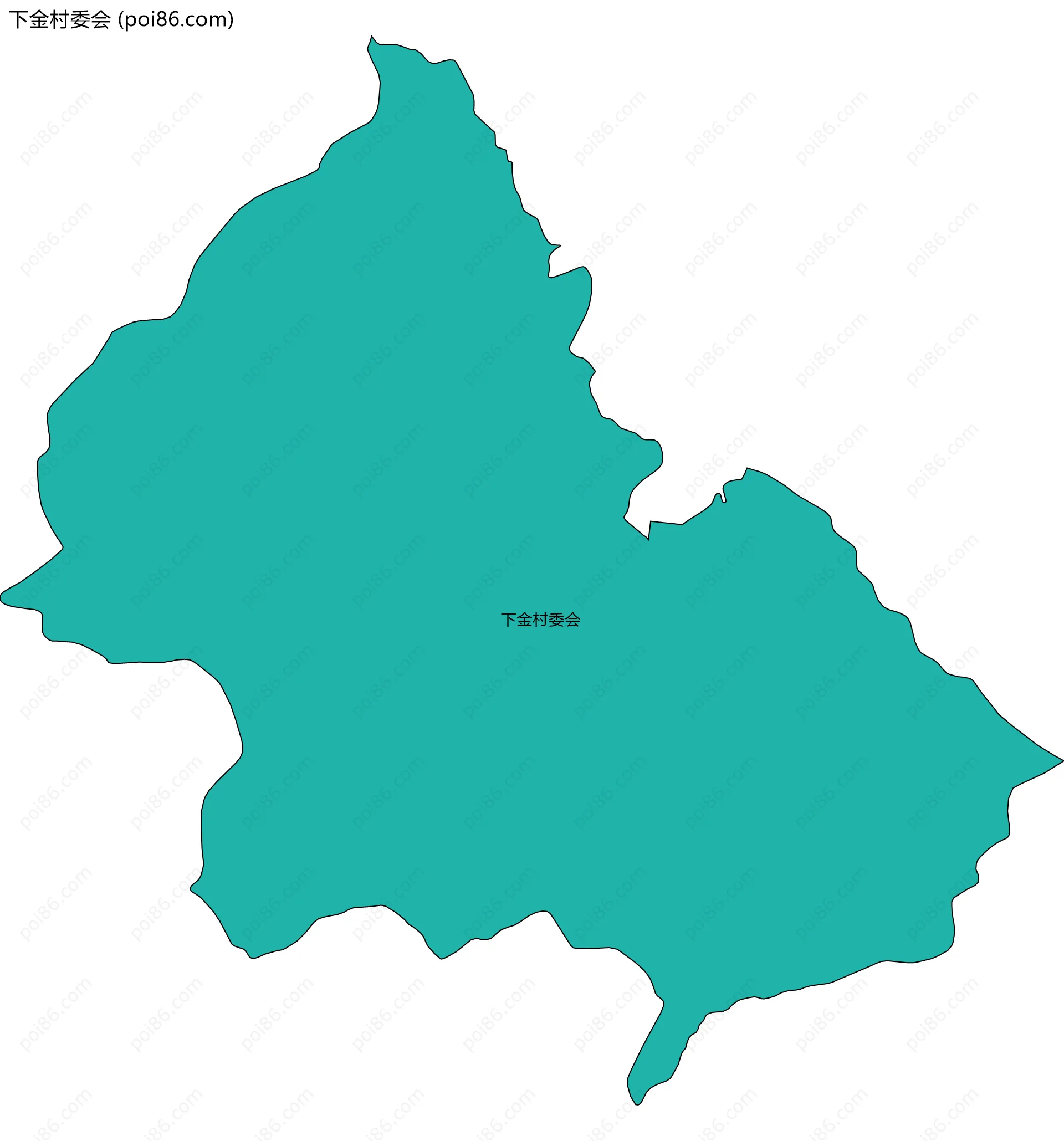 下金村委会边界地图