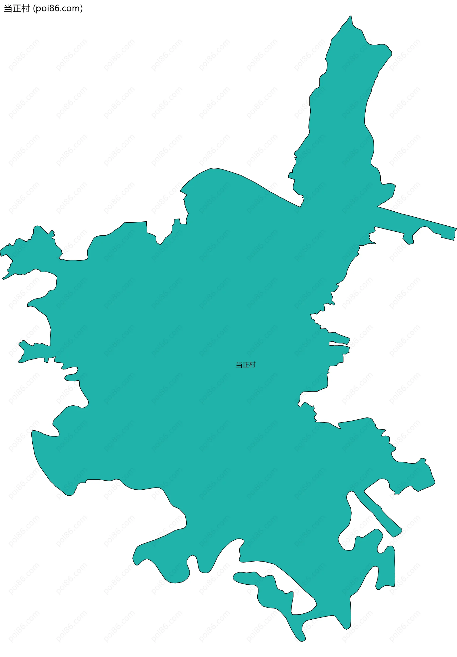 当正村边界地图
