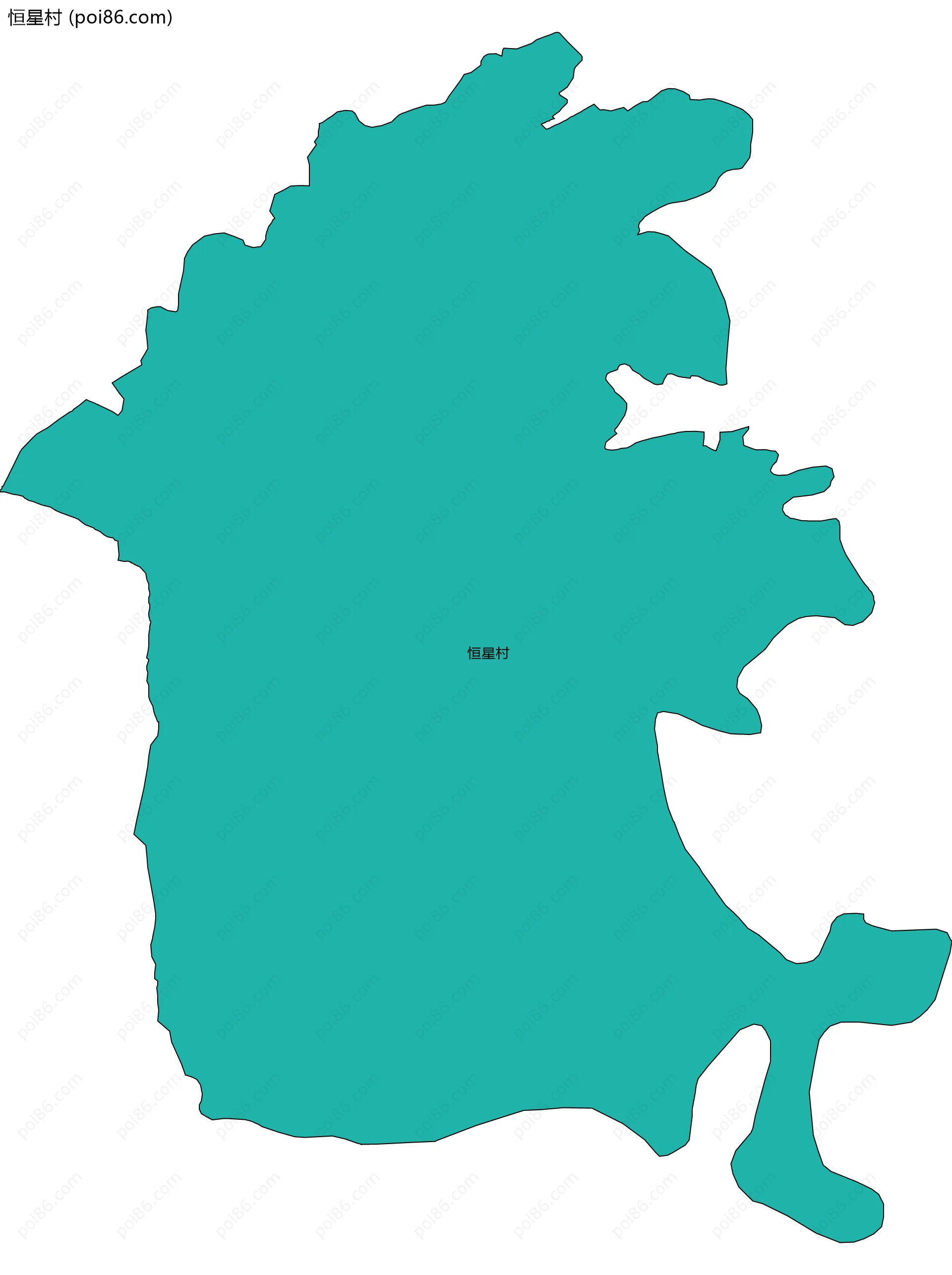 恒星村边界地图