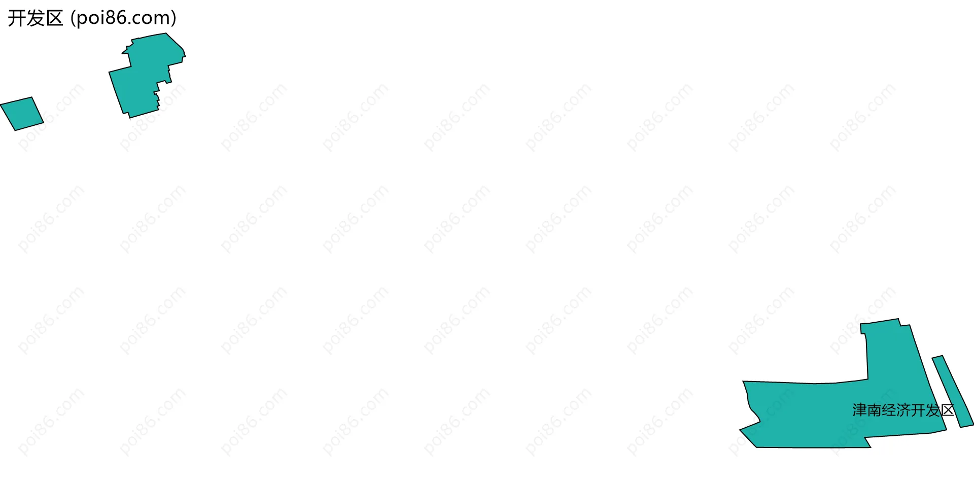 开发区边界地图(五级行政区划)