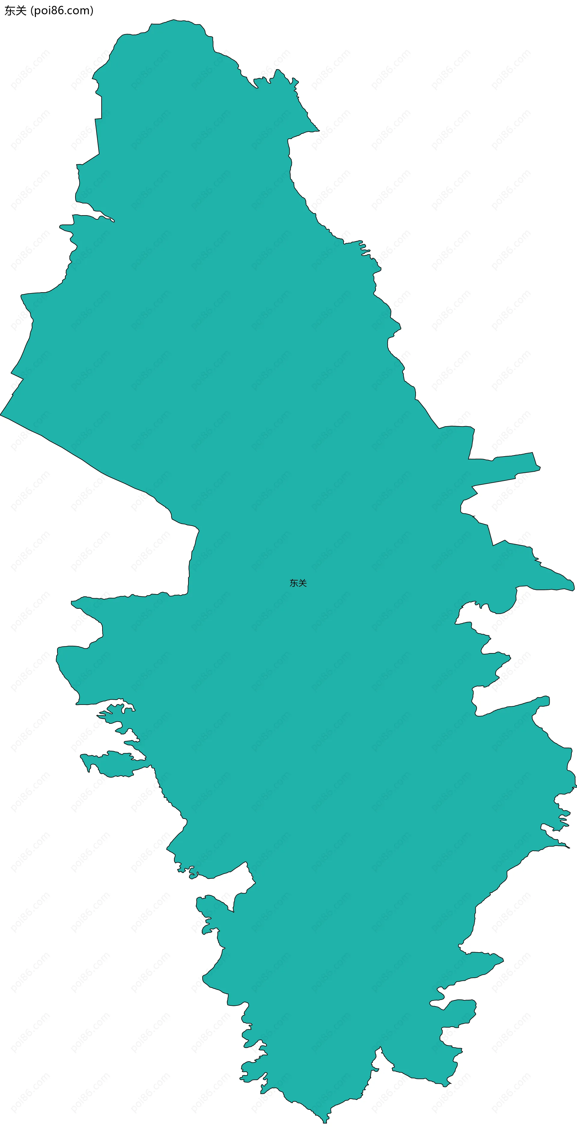 东关边界地图