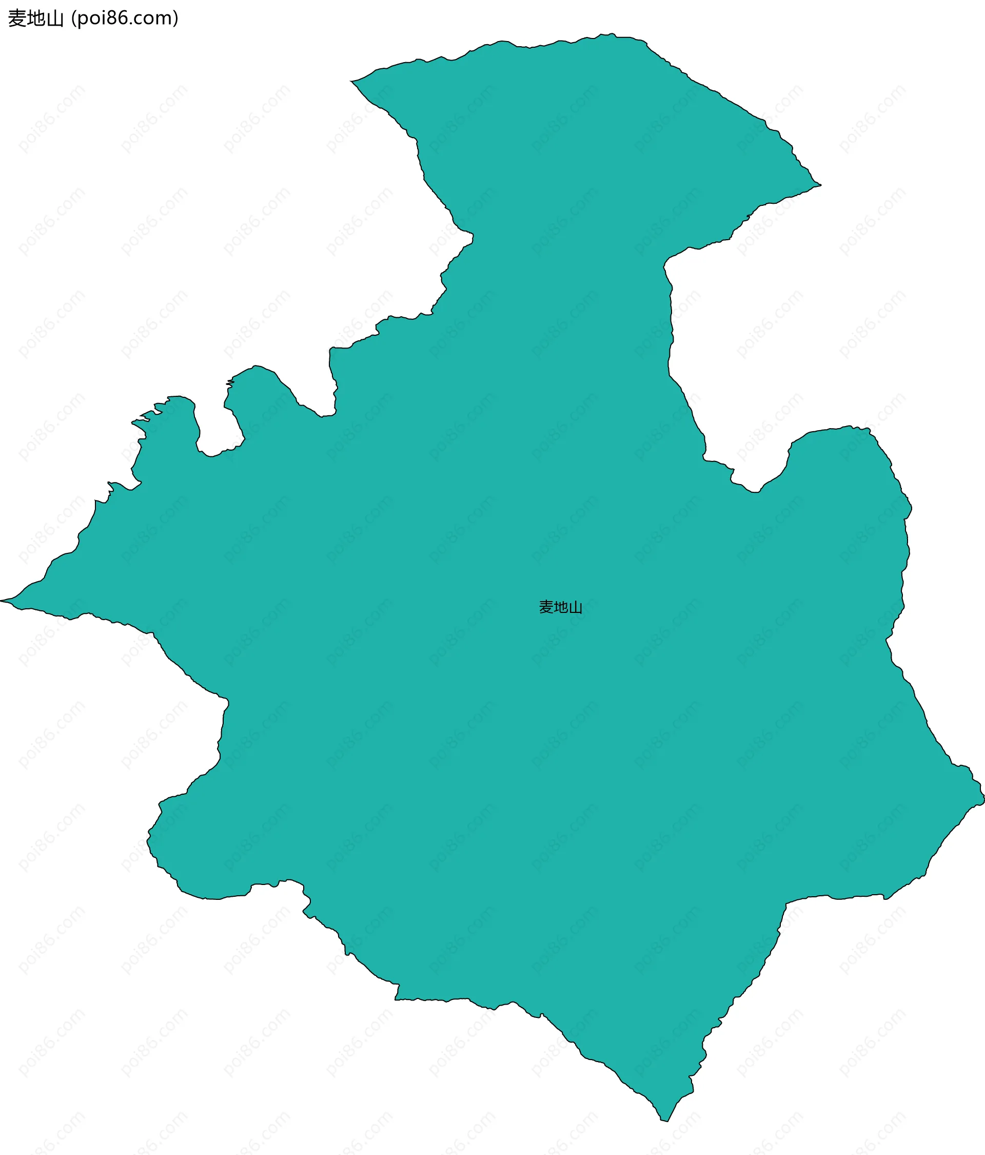 麦地山边界地图