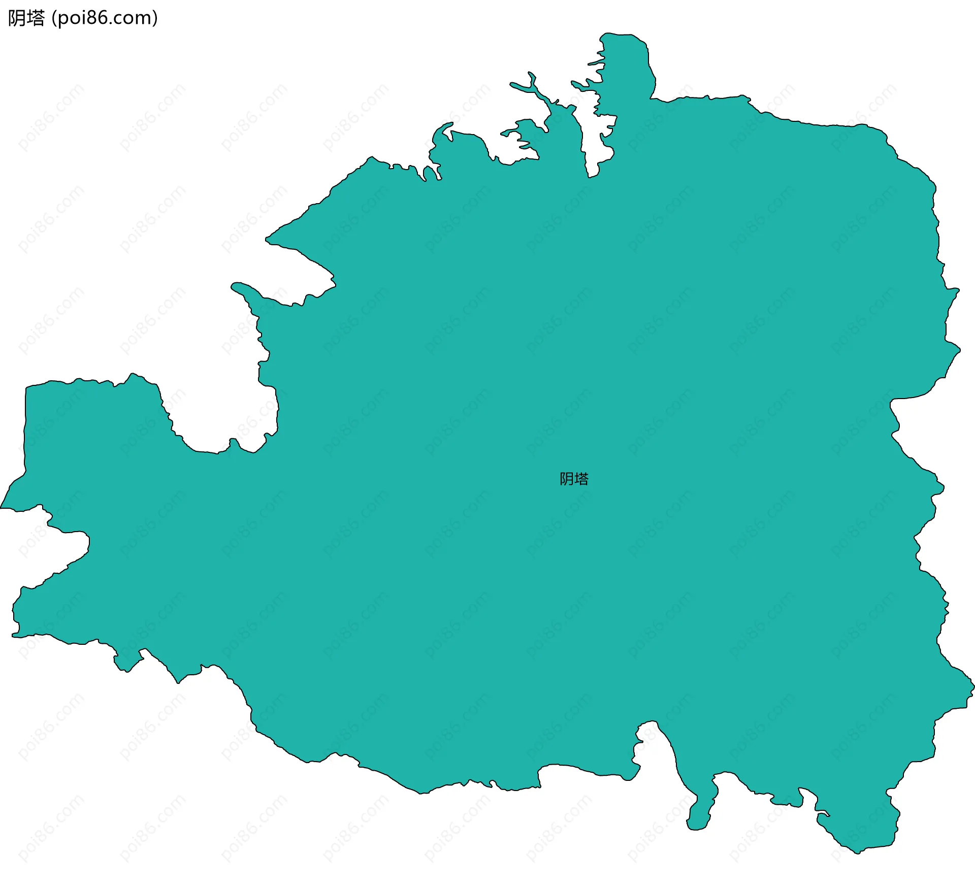 阴塔边界地图