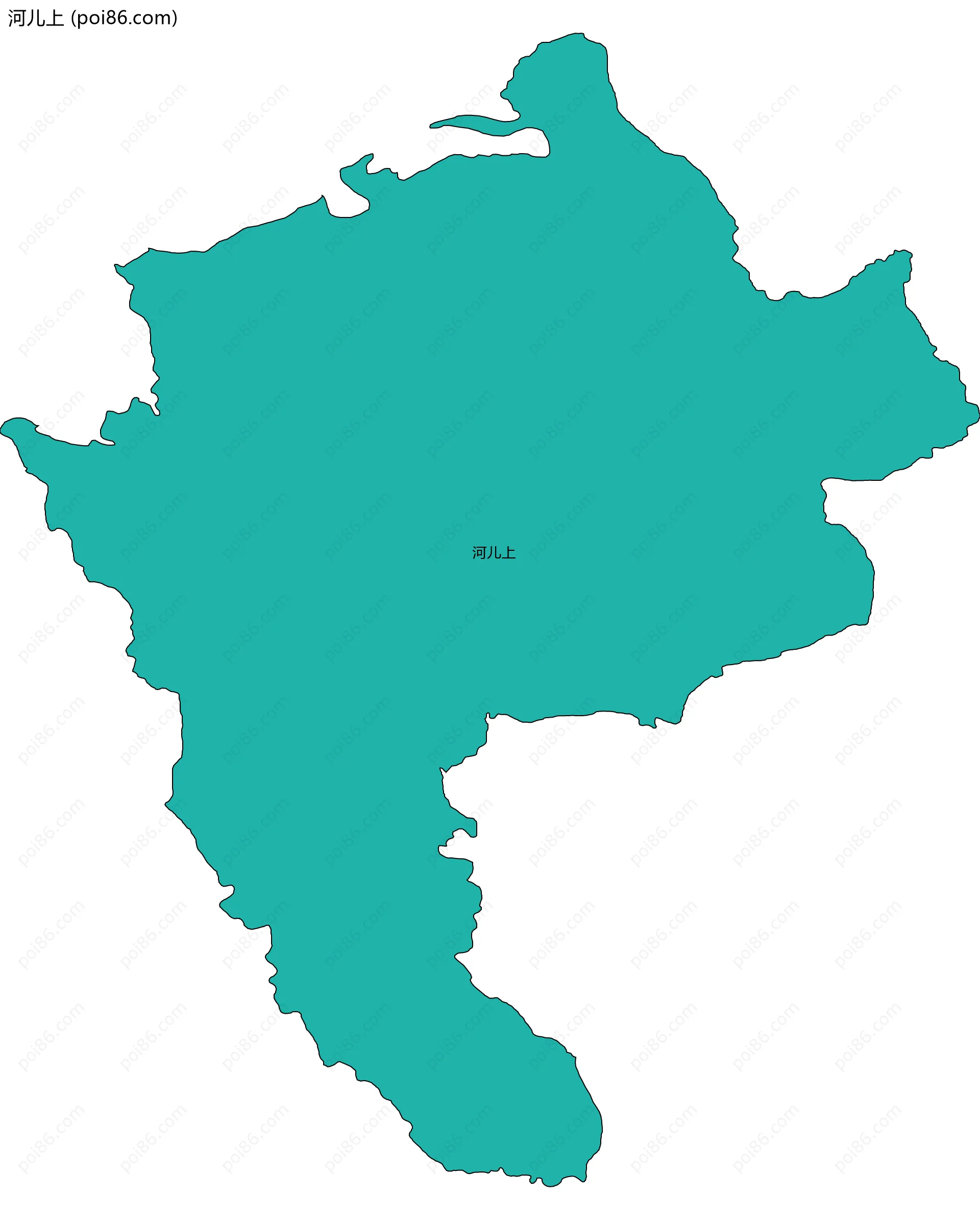 河儿上边界地图