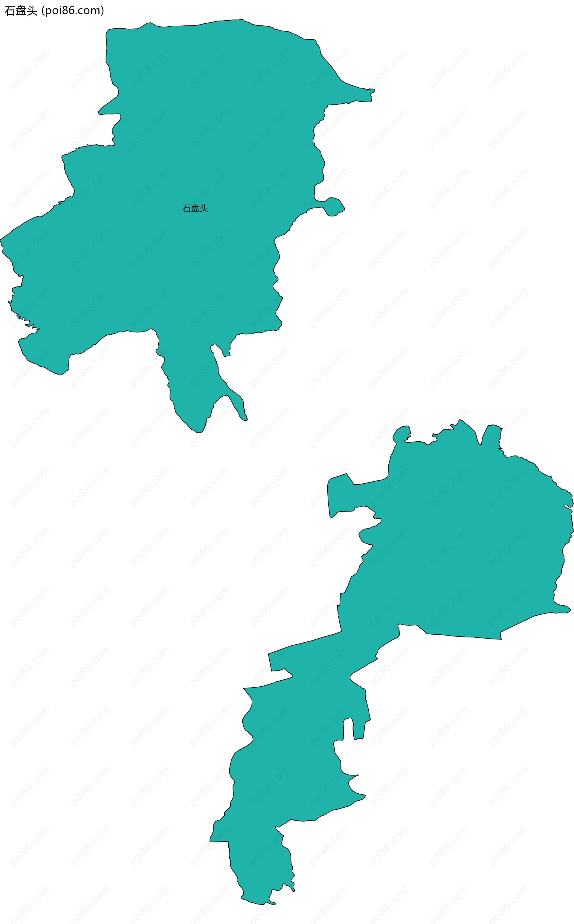 石盘头边界地图