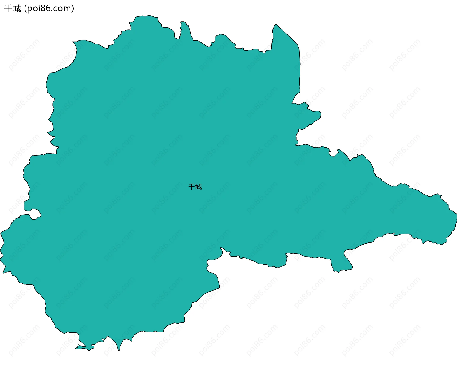 千城边界地图