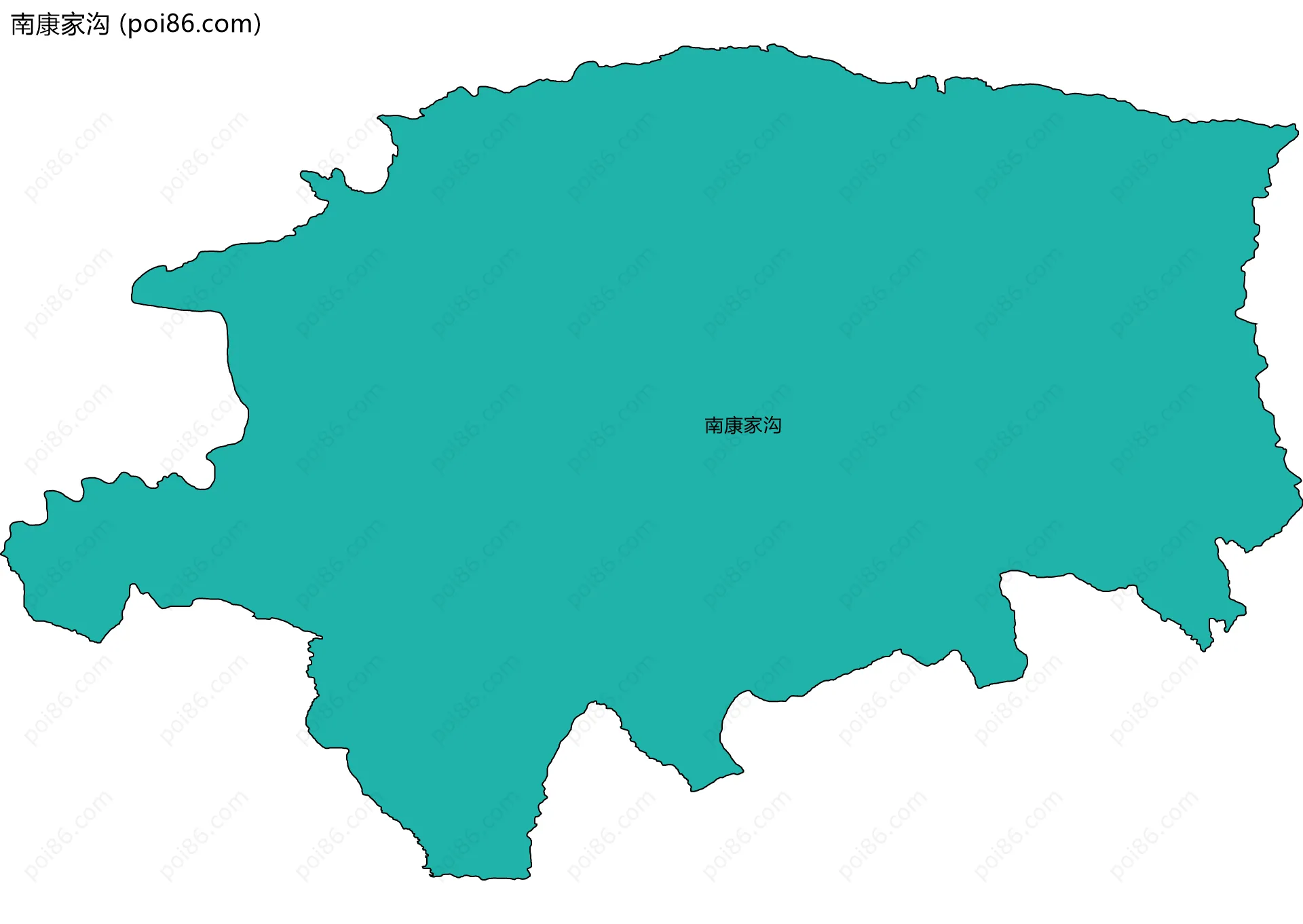 南康家沟边界地图