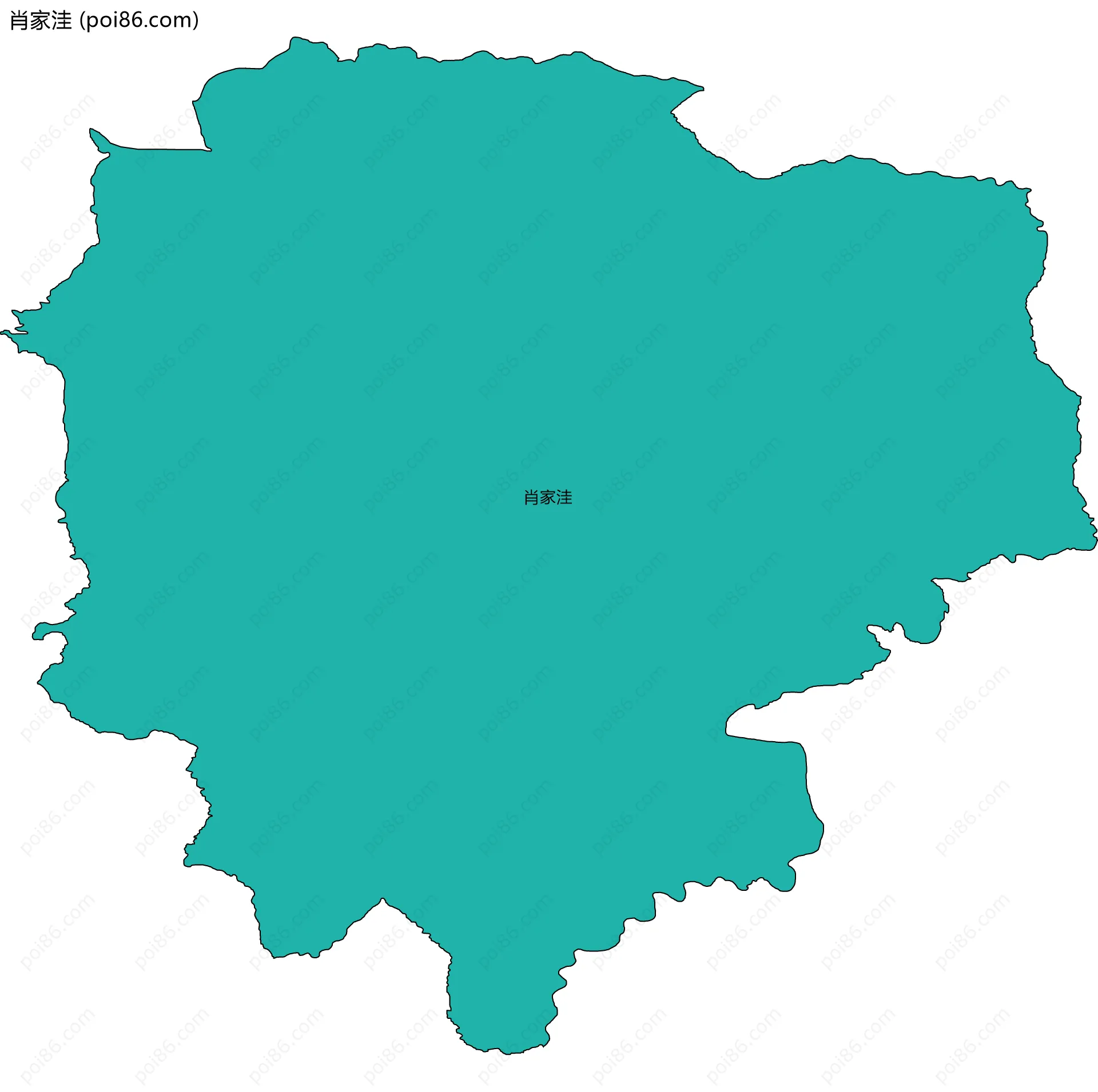 肖家洼边界地图