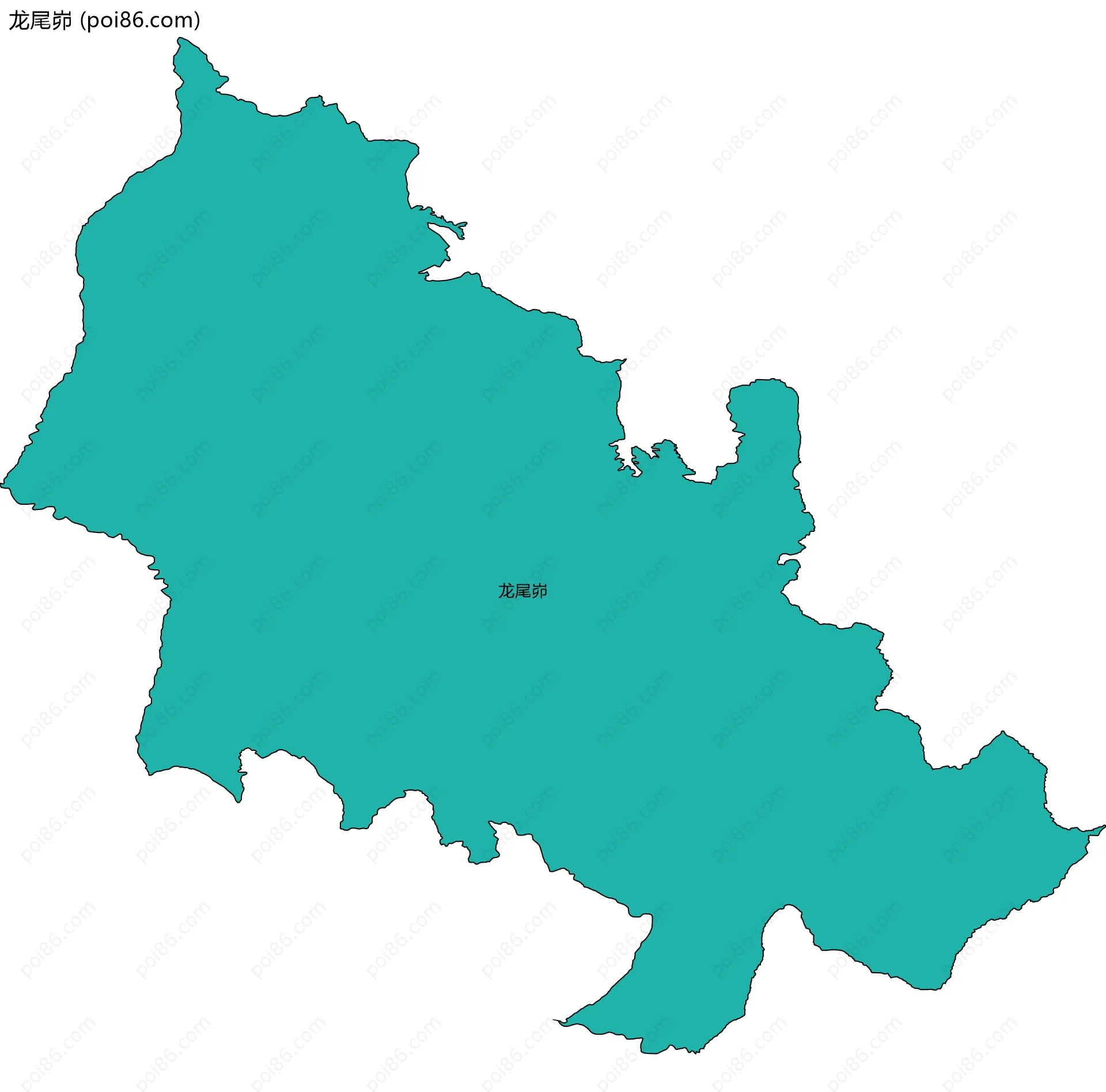 龙尾峁边界地图