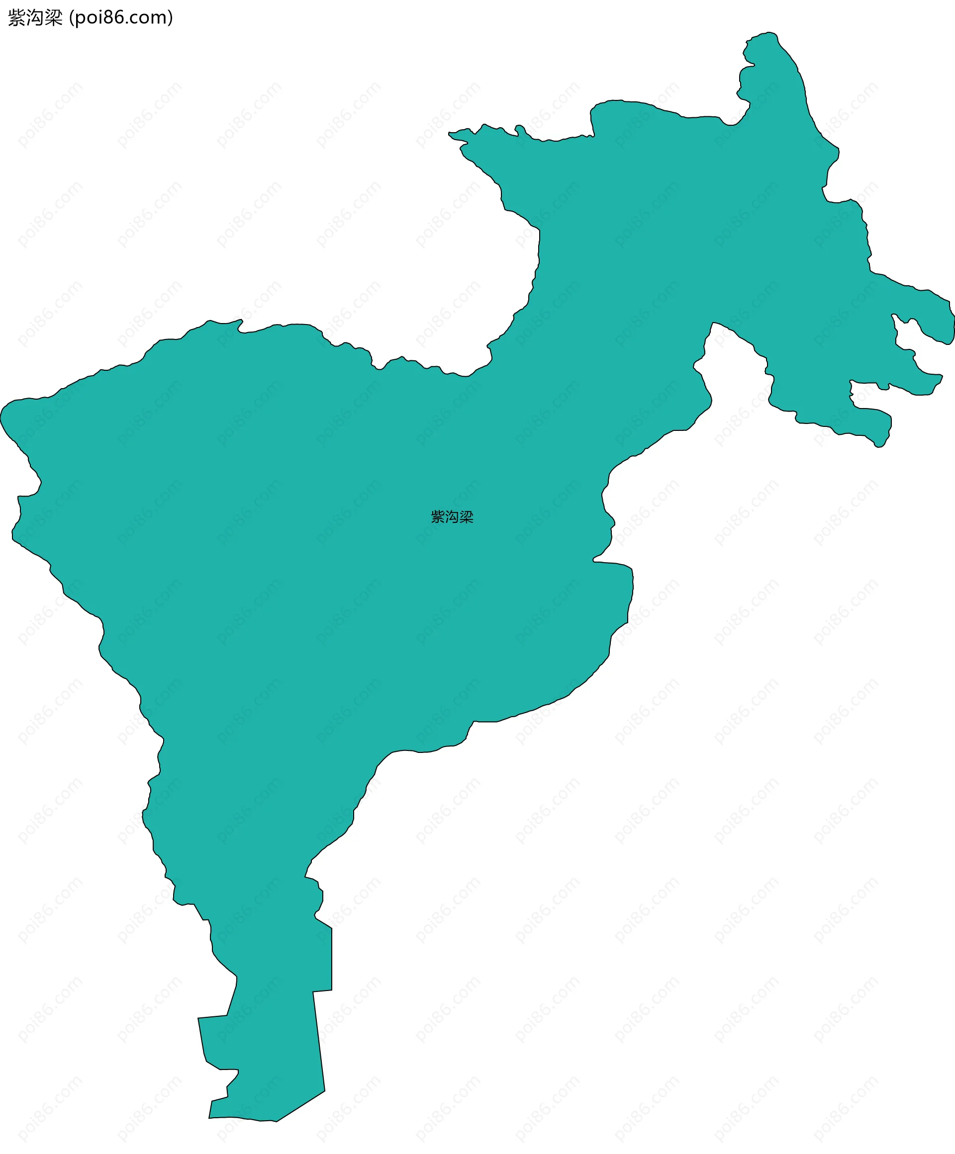 紫沟梁边界地图