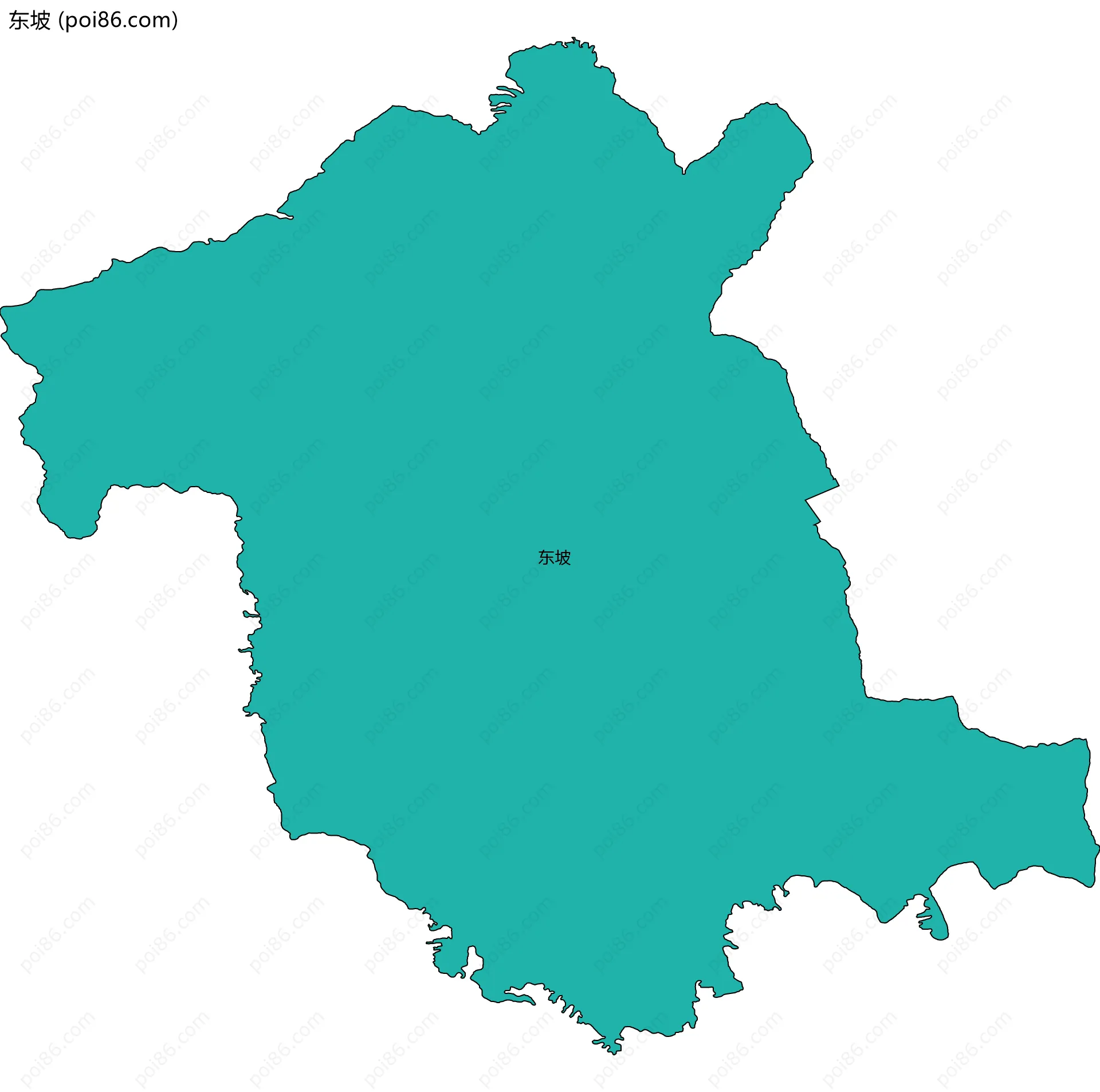 东坡边界地图