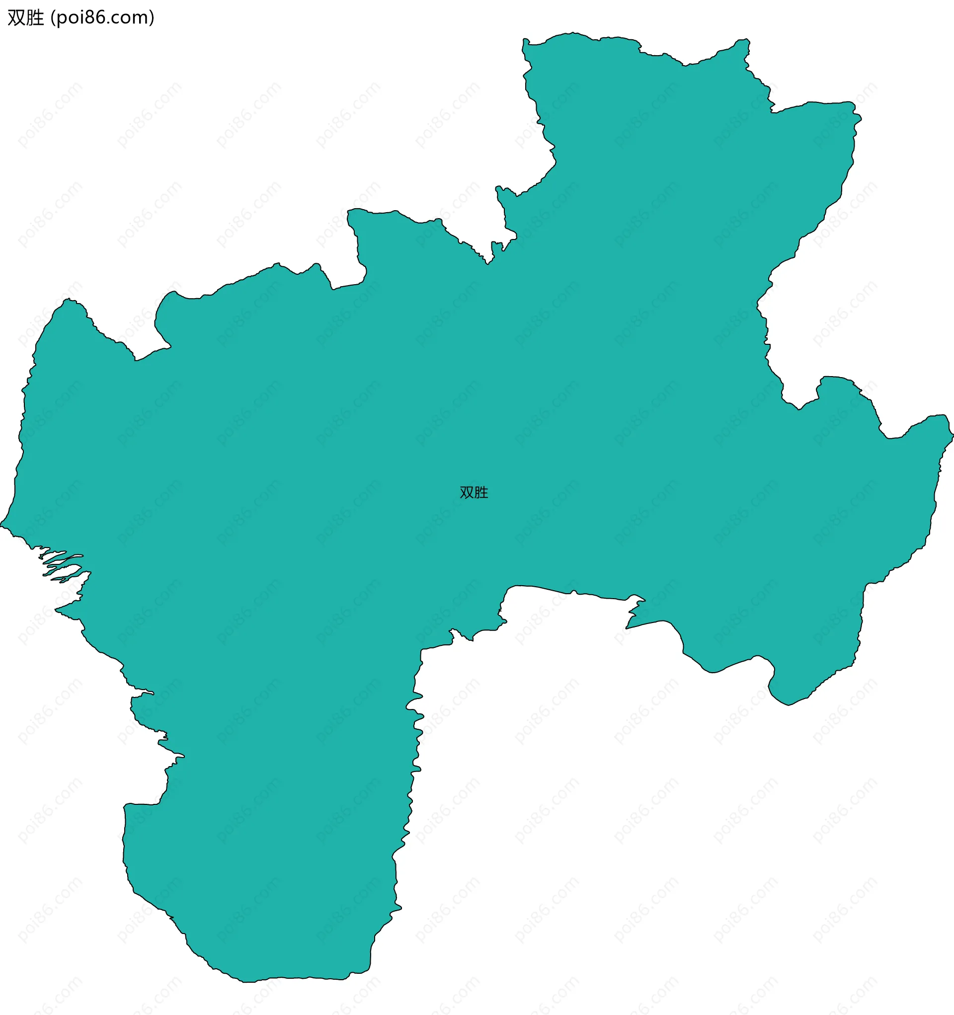 双胜边界地图