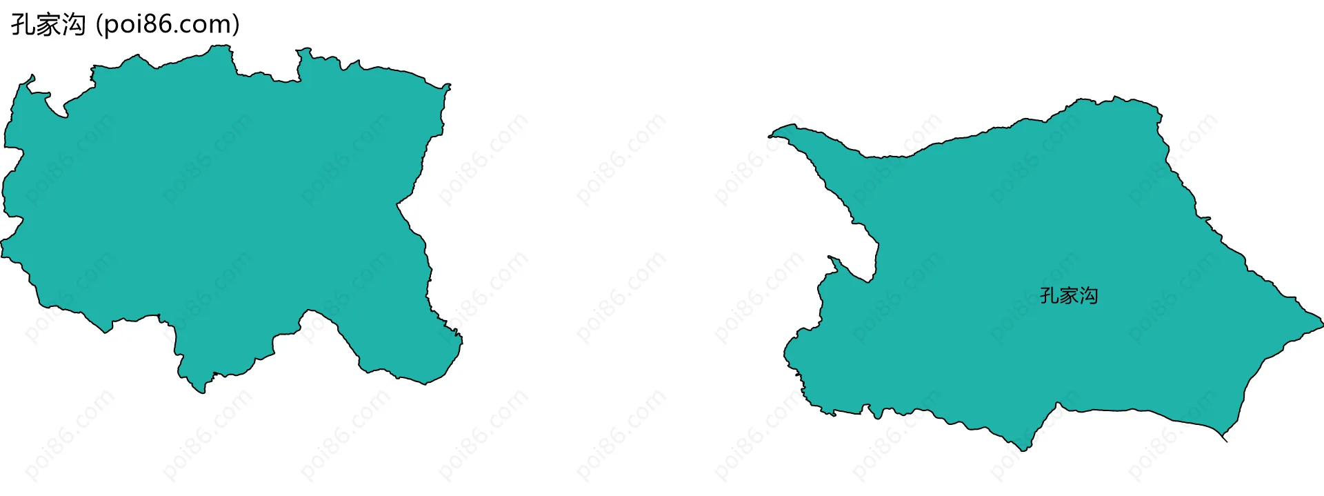 孔家沟边界地图