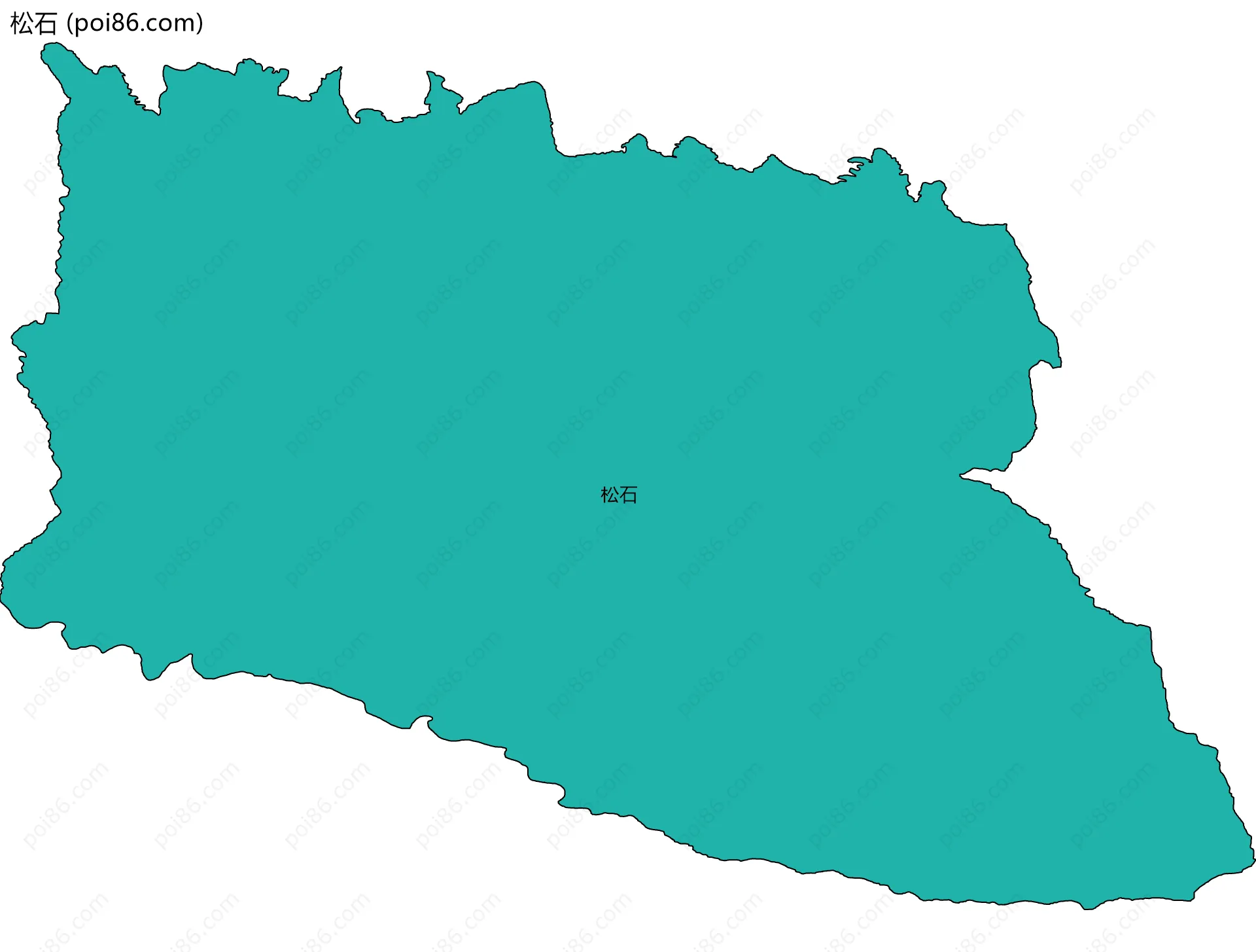 松石边界地图