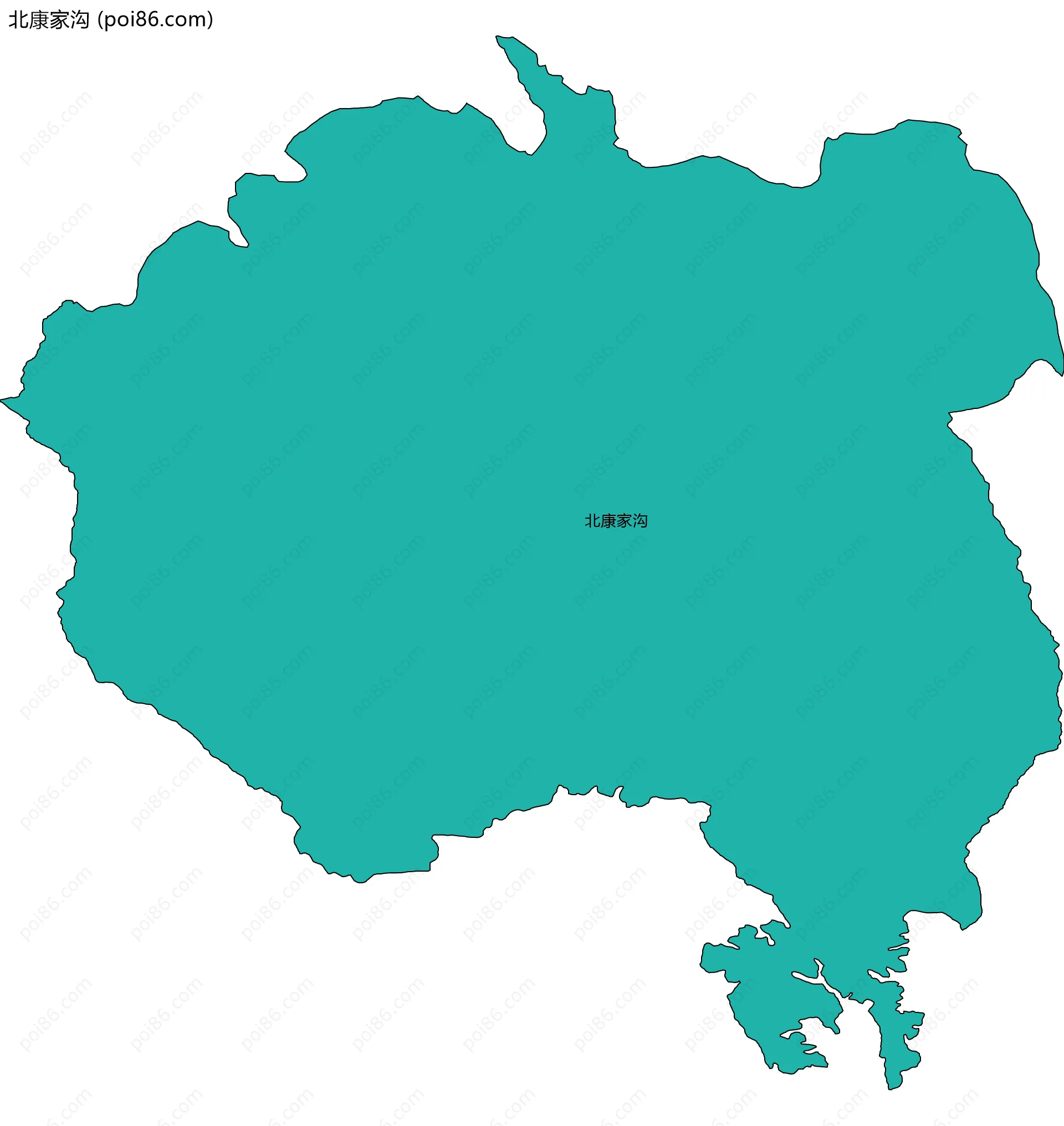 北康家沟边界地图