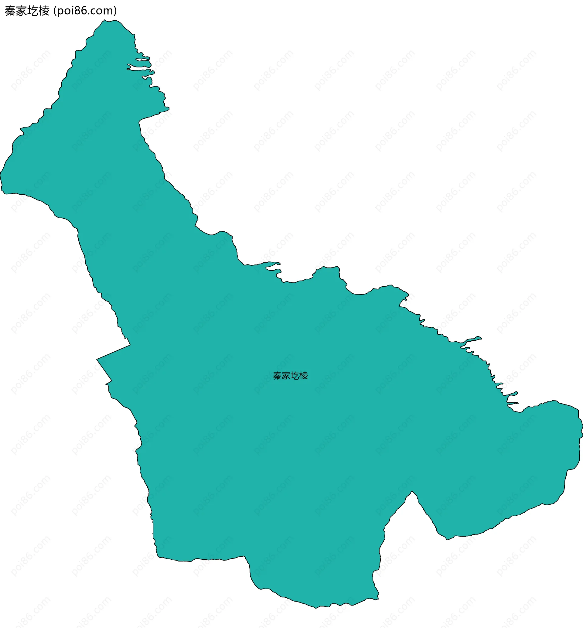 秦家圪棱边界地图