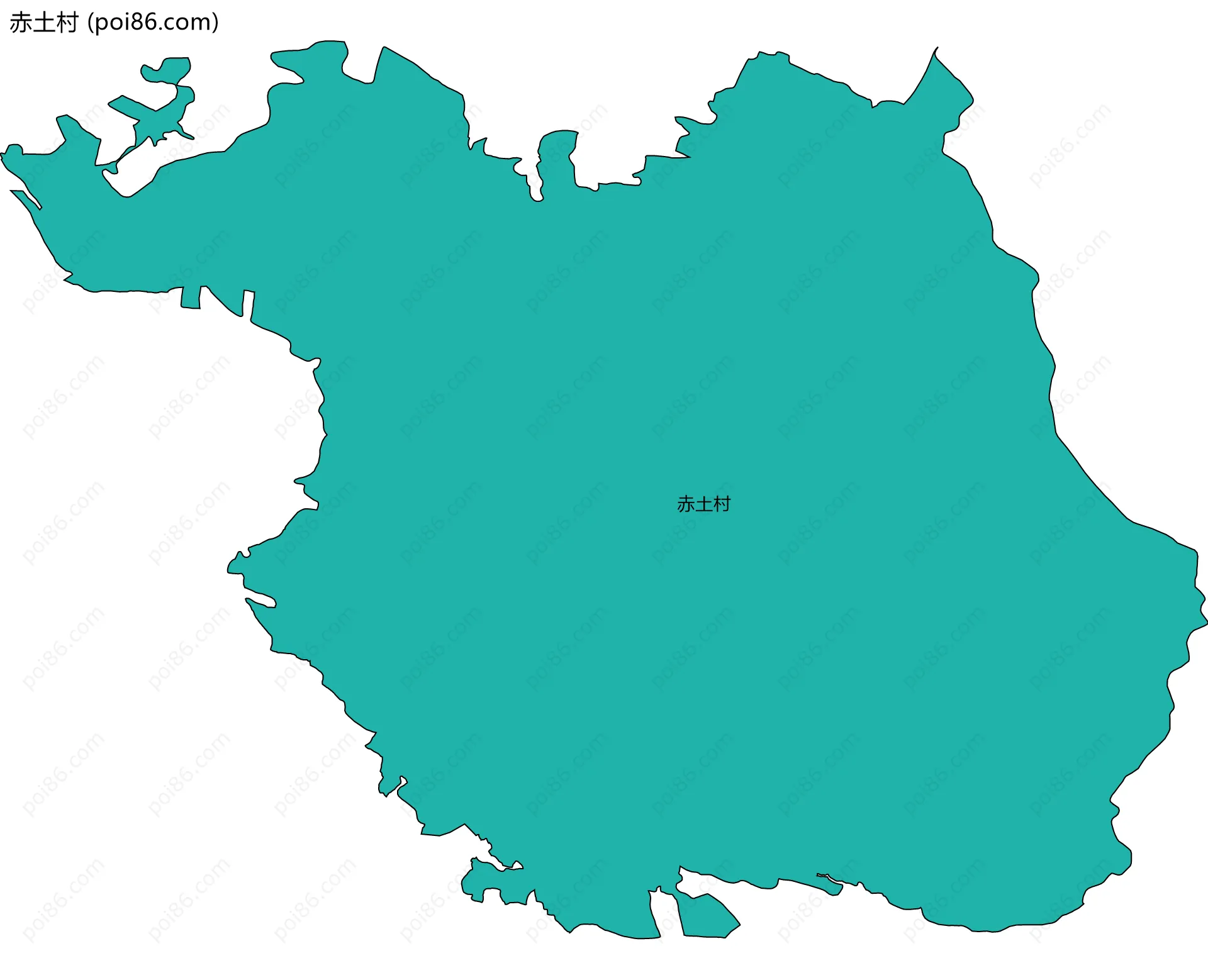 赤土村边界地图