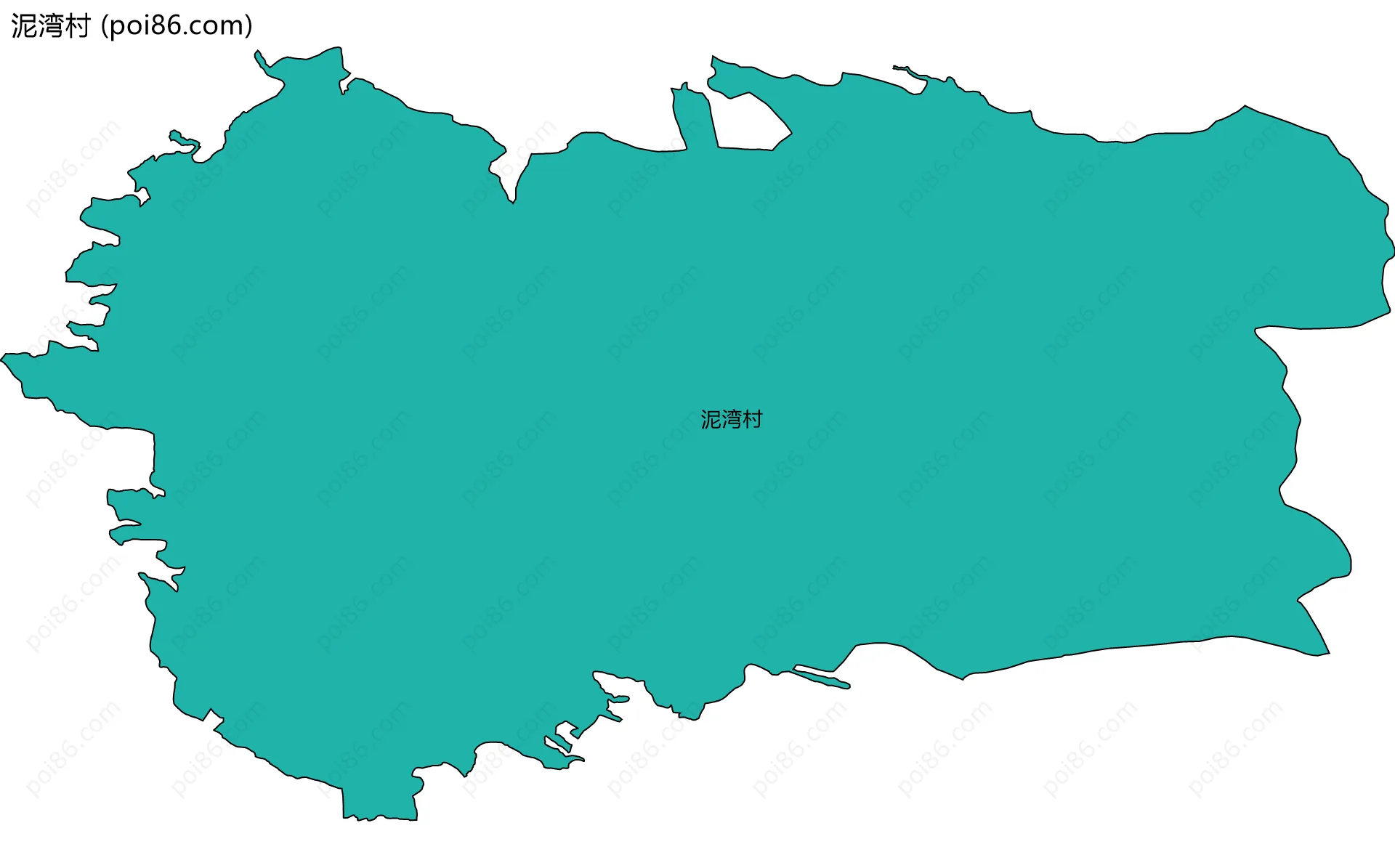 泥湾村边界地图