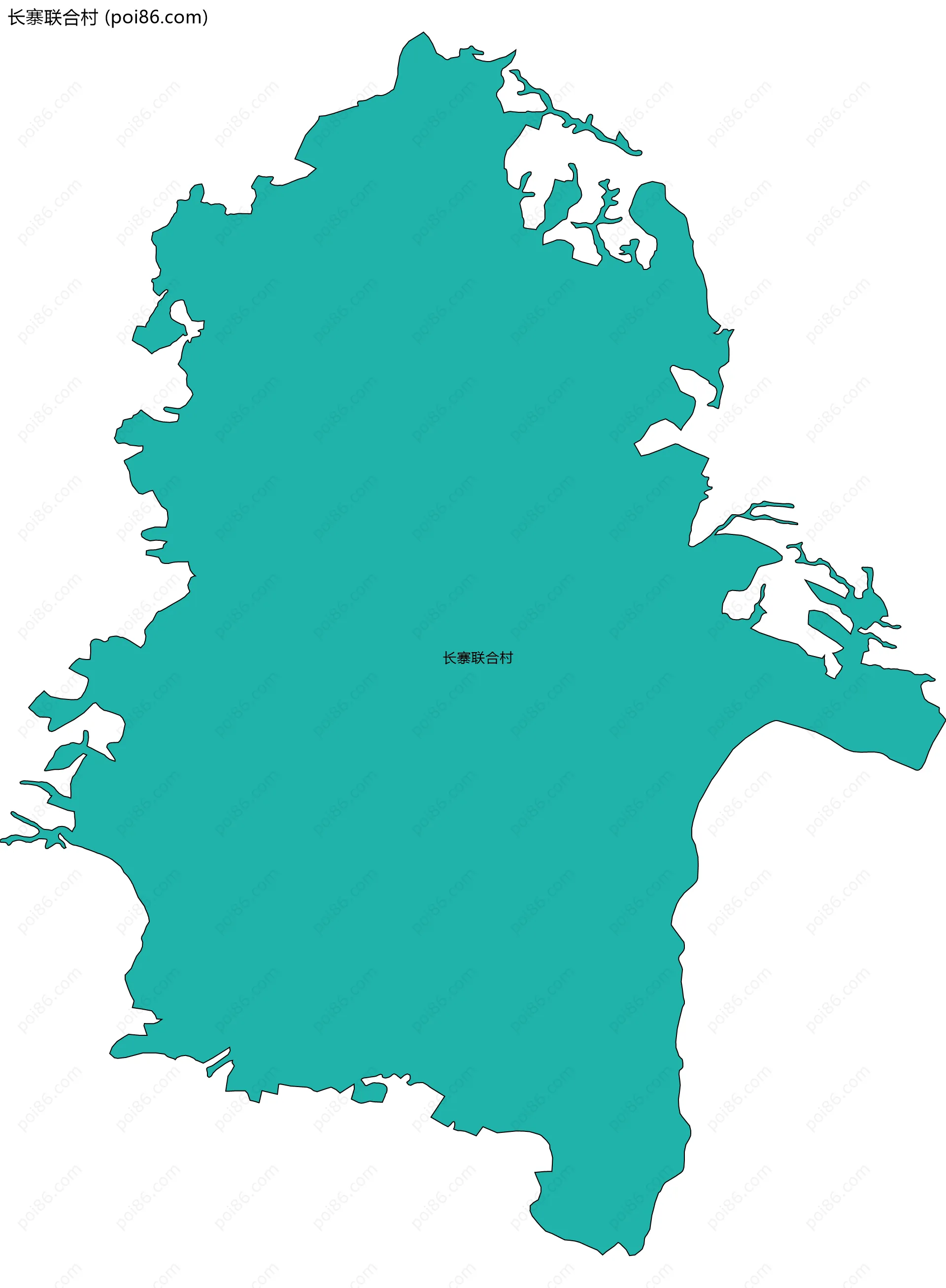 长寨联合村边界地图