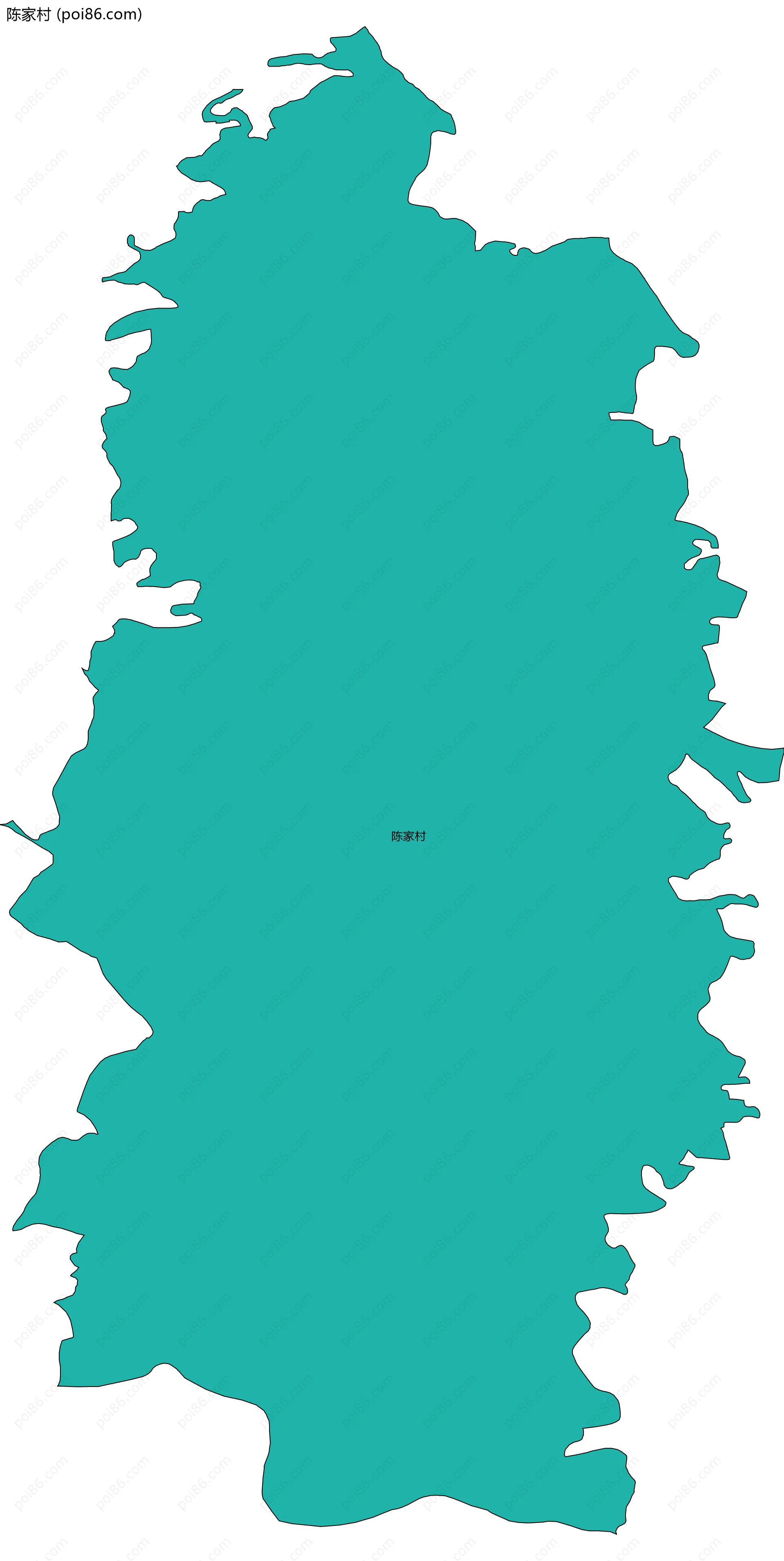 陈家村边界地图