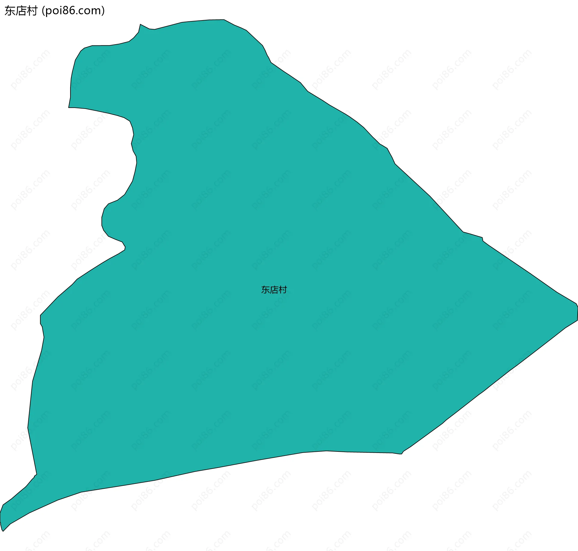 东店村边界地图