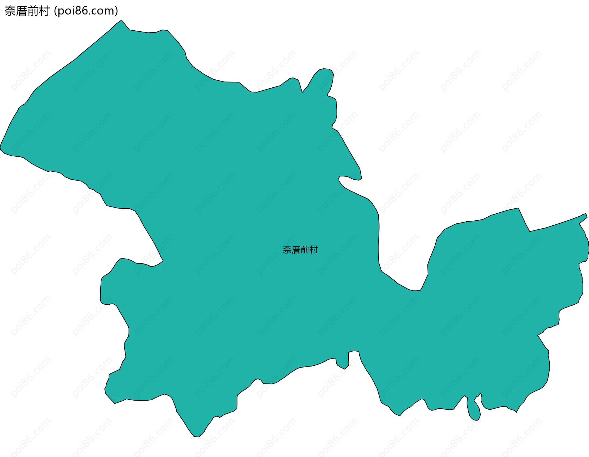 奈厝前村边界地图