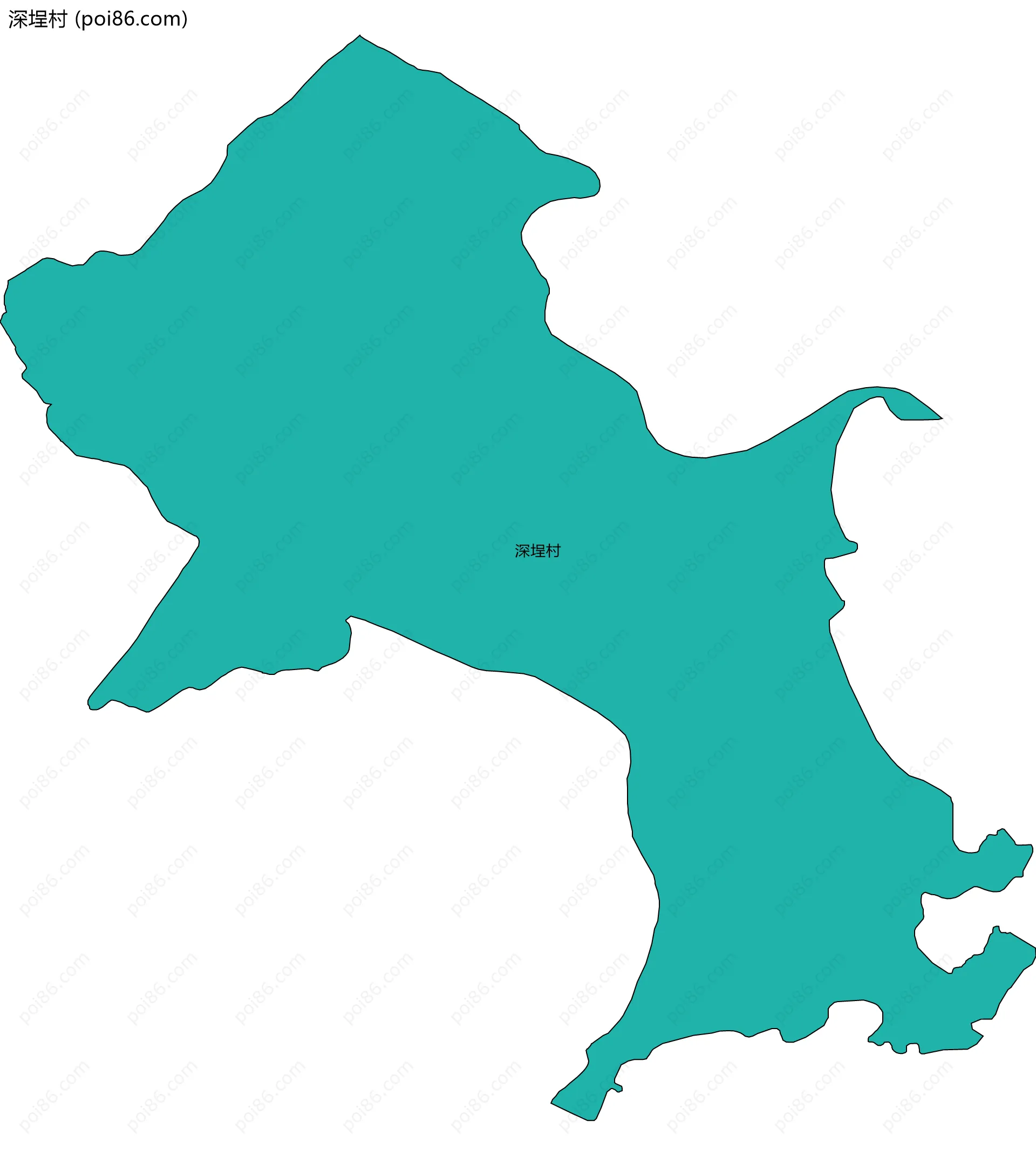 深埕村边界地图