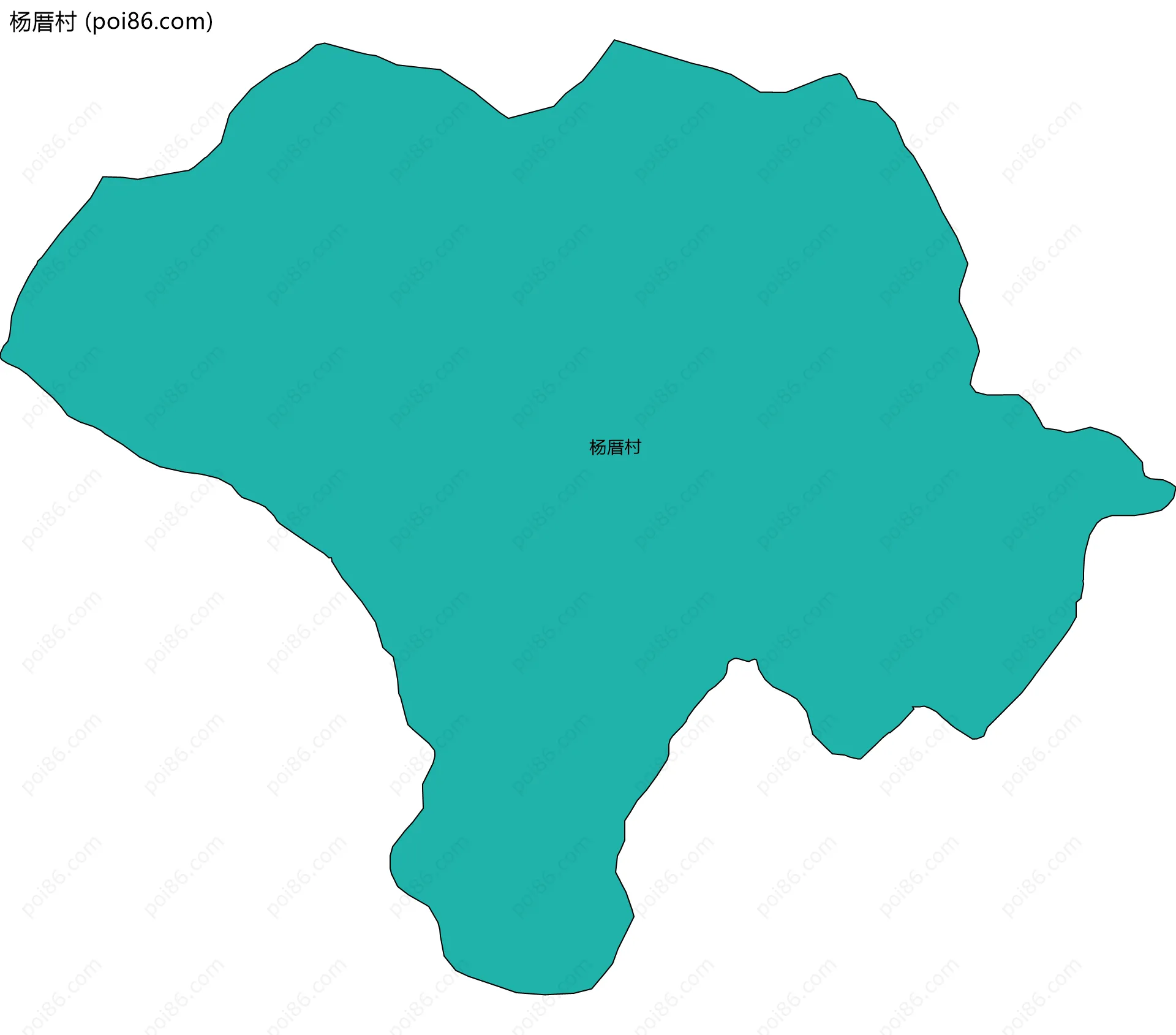 杨厝村边界地图